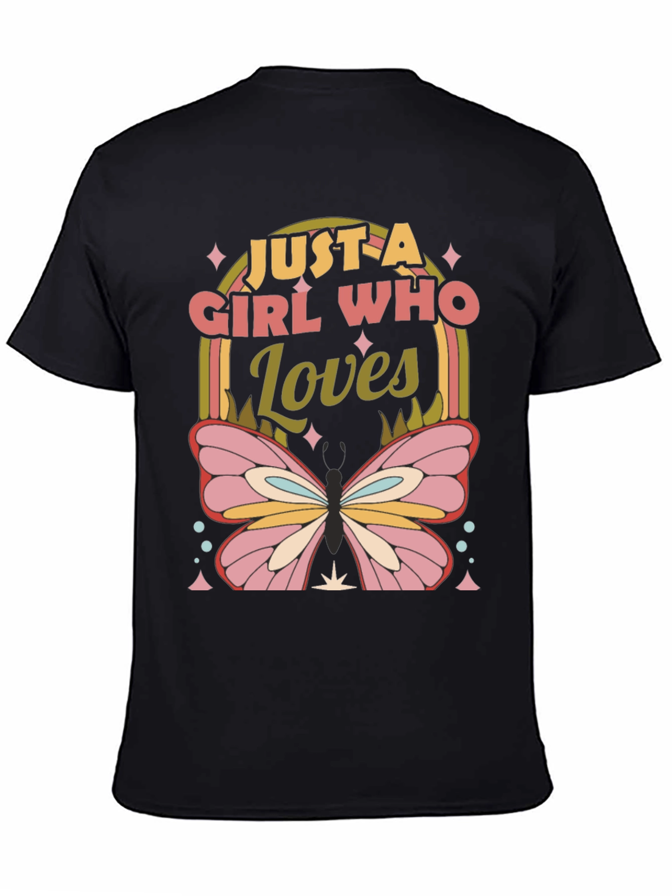 Girl Who Loves Butterflies T-Shirt