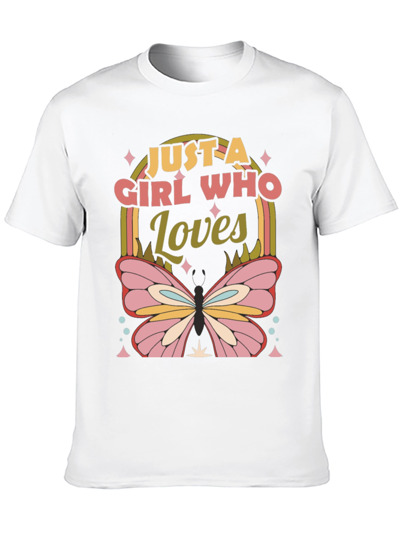 Girl Who Loves Butterflies T-Shirt