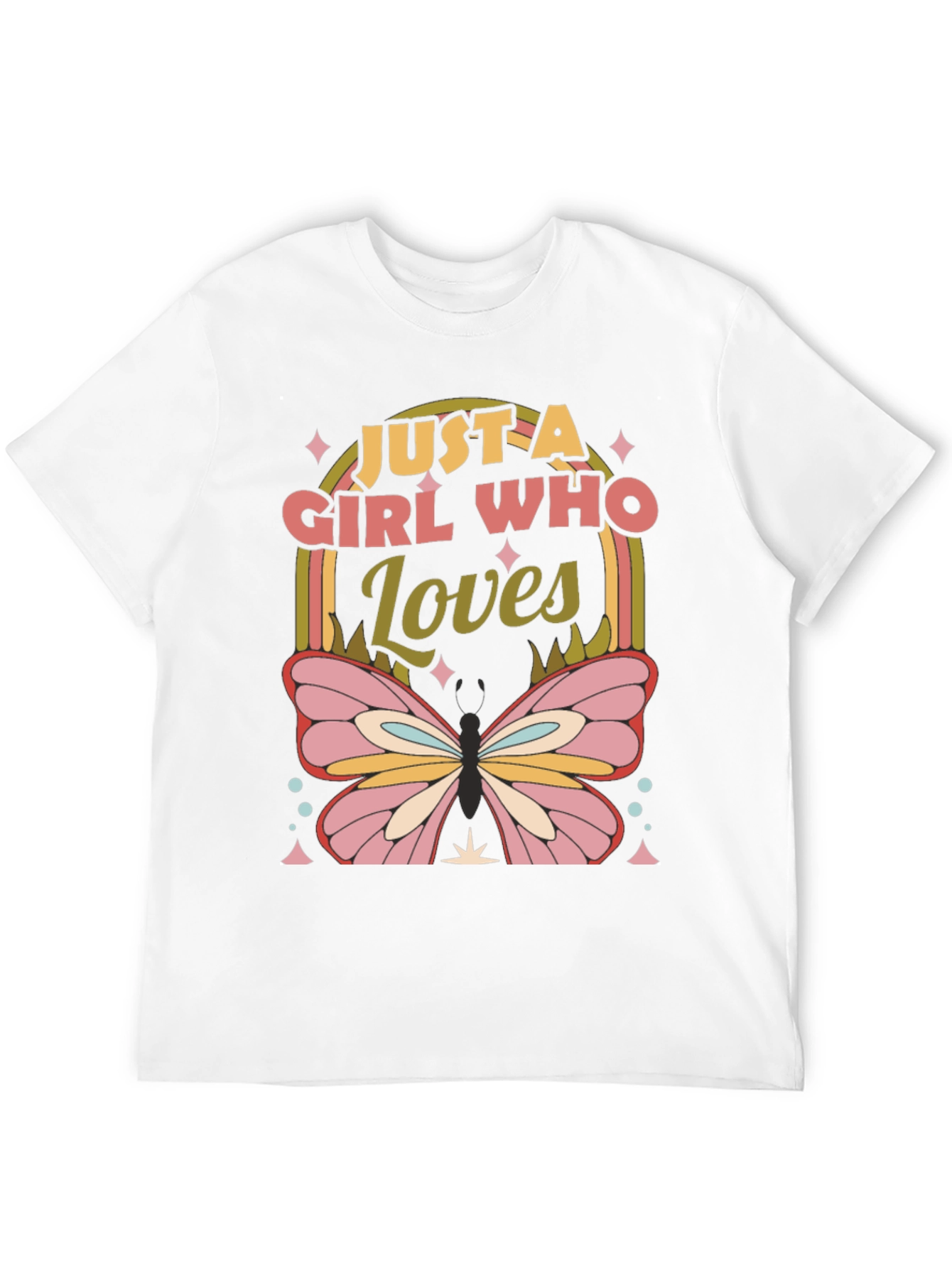 Girl Who Loves Butterflies T-Shirt