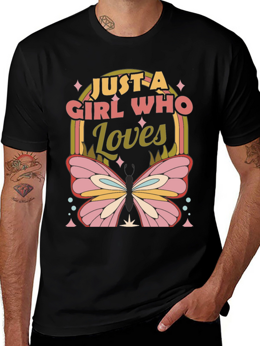 Girl Who Loves Butterflies T-Shirt