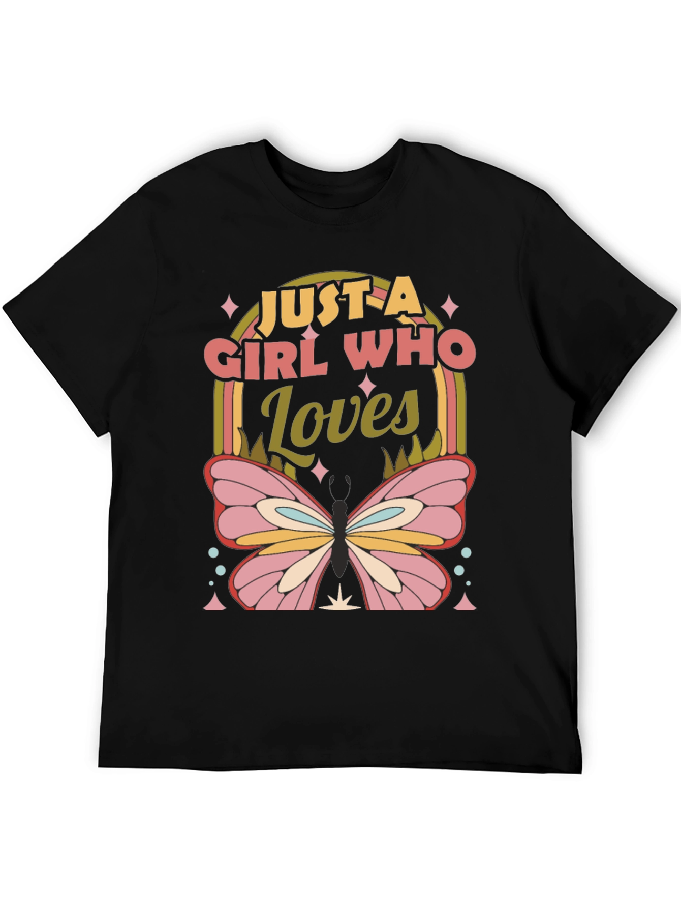 Girl Who Loves Butterflies T-Shirt