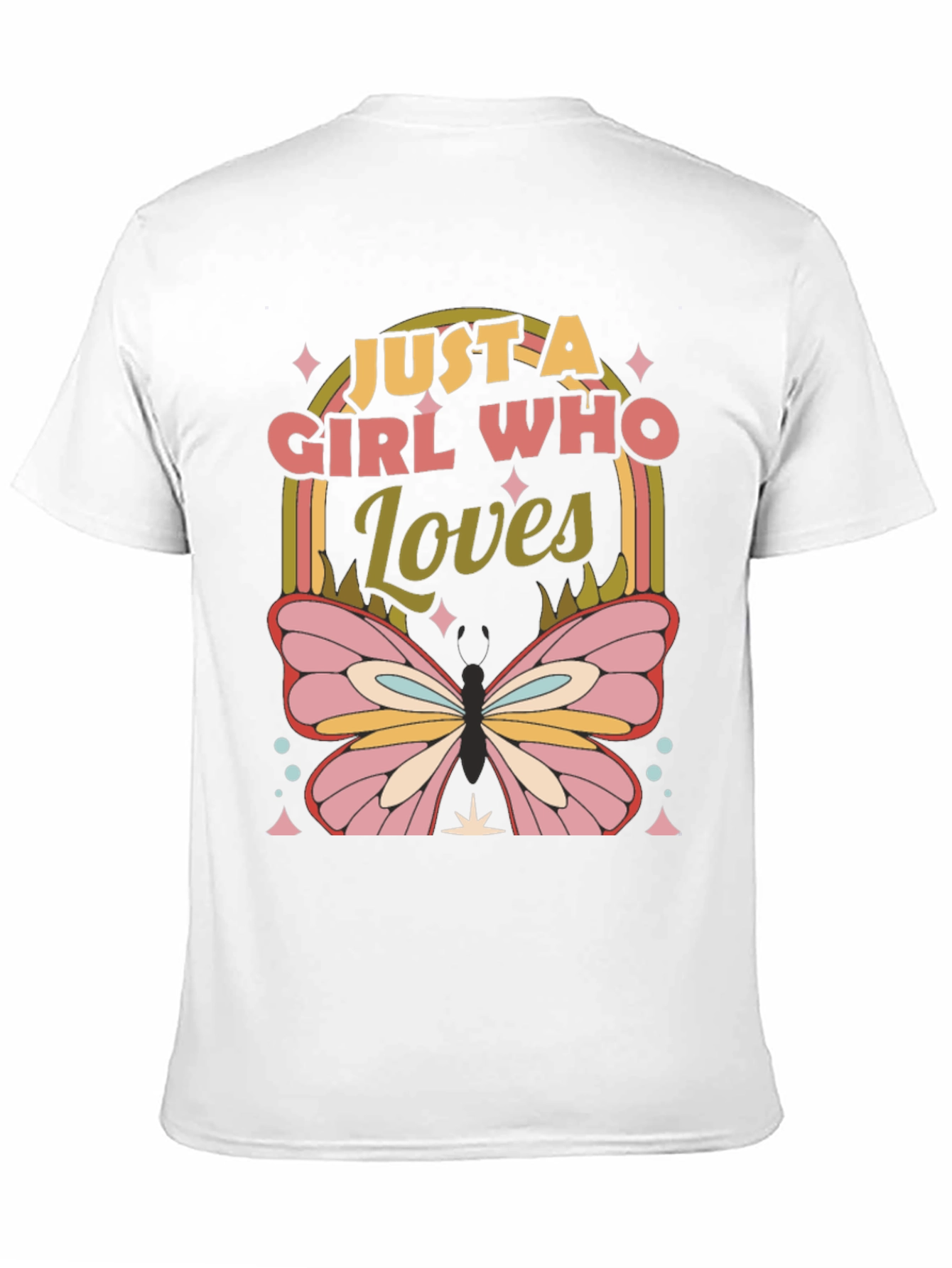Girl Who Loves Butterflies T-Shirt