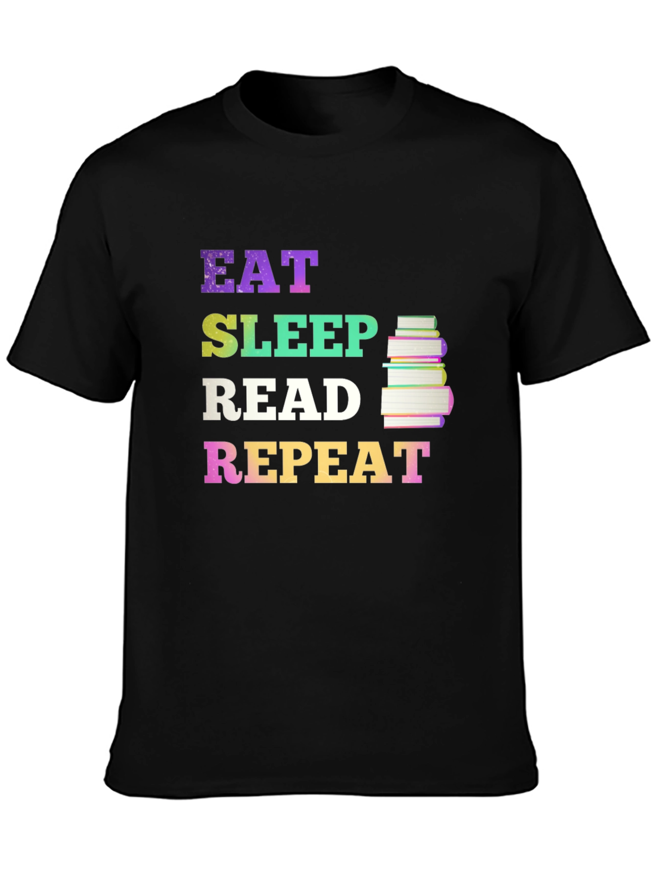 Eat Sleep Read Repeat Graphic Tee