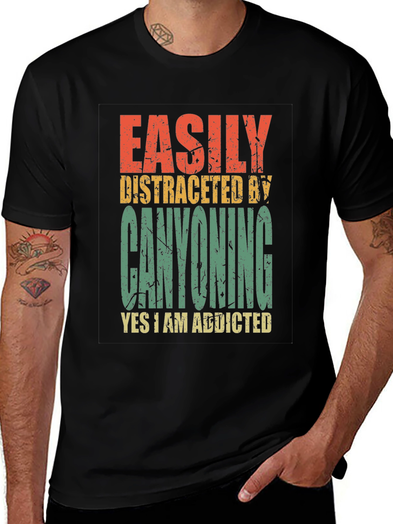 Canyoning Addict T-Shirt - Distracted by Canyoning Tee