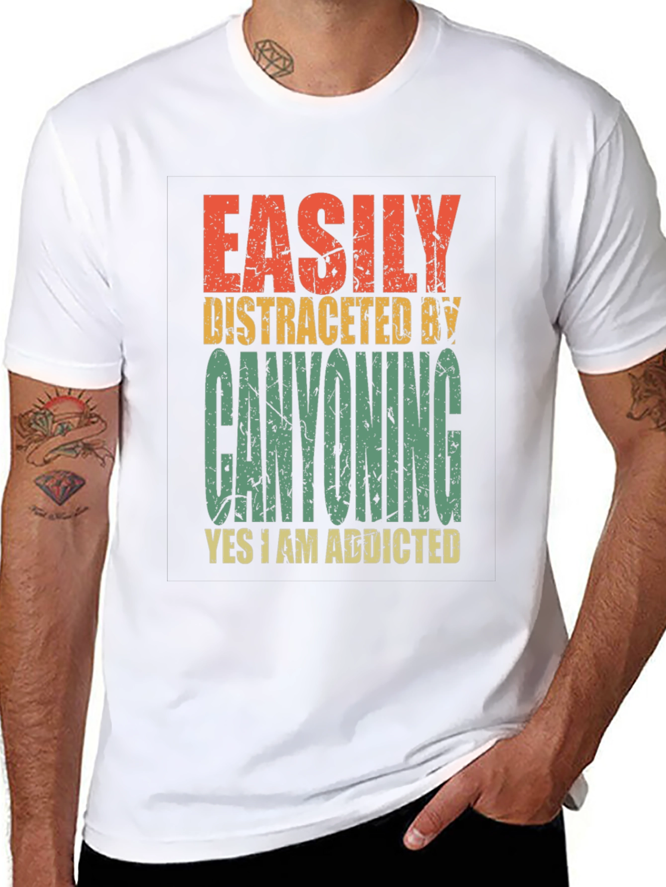 Canyoning Addict T-Shirt - Distracted by Canyoning Tee