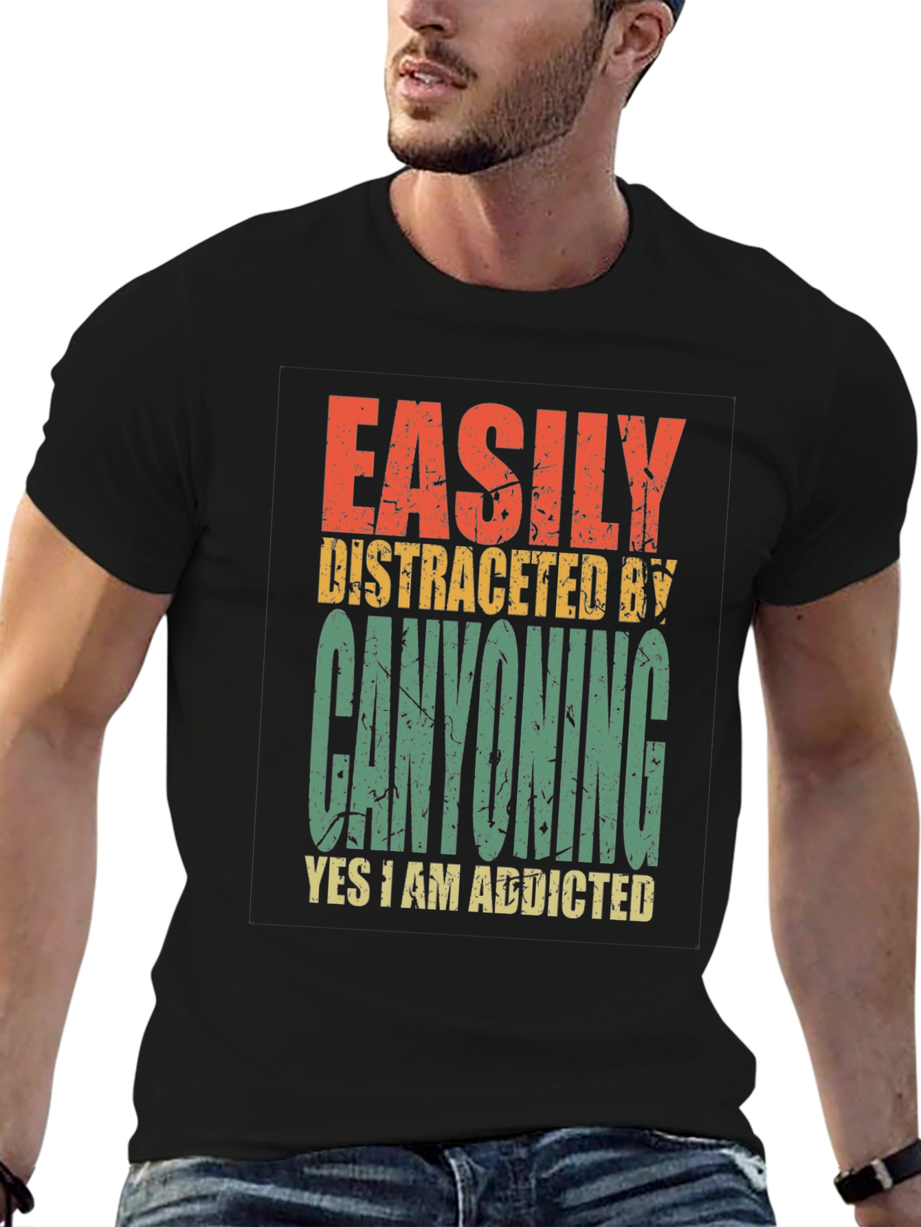 Canyoning Addict T-Shirt - Distracted by Canyoning Tee