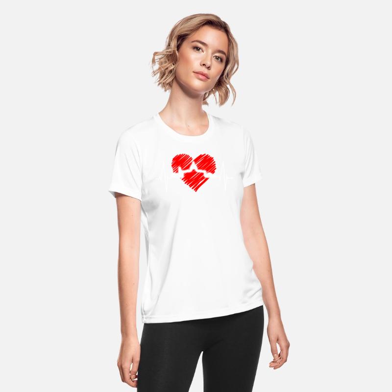 Washington Skyline Heartbeat US Flag Heart Love DC