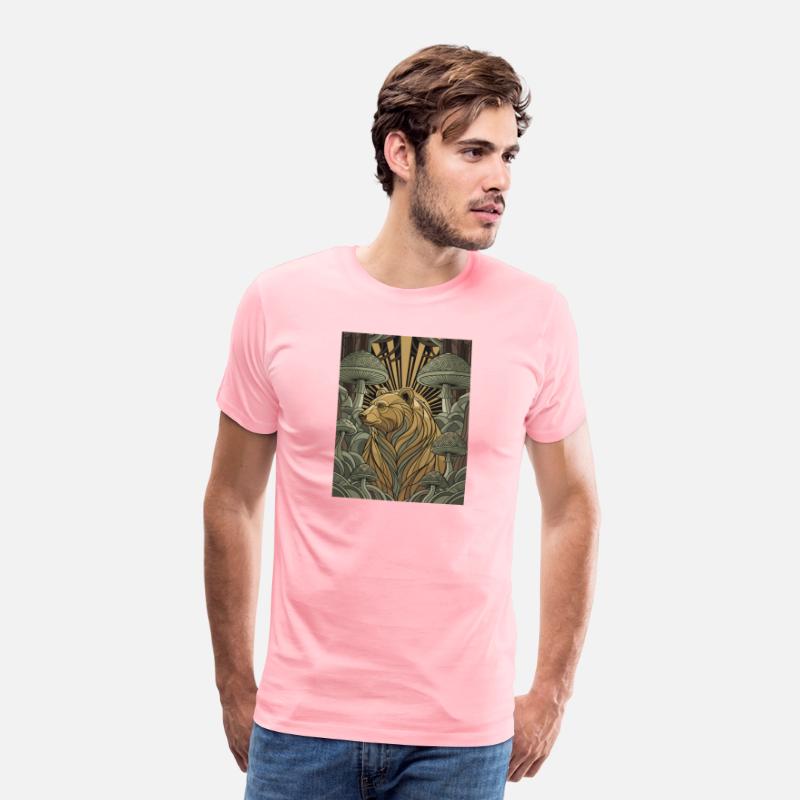 Whimsical Forest Bear Art Nouveau