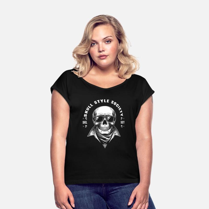 white rock star king skull