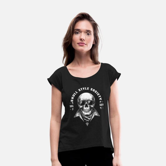 white rock star king skull