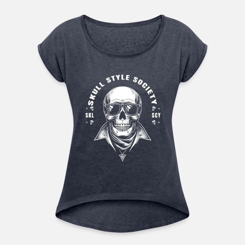 white rock star king skull