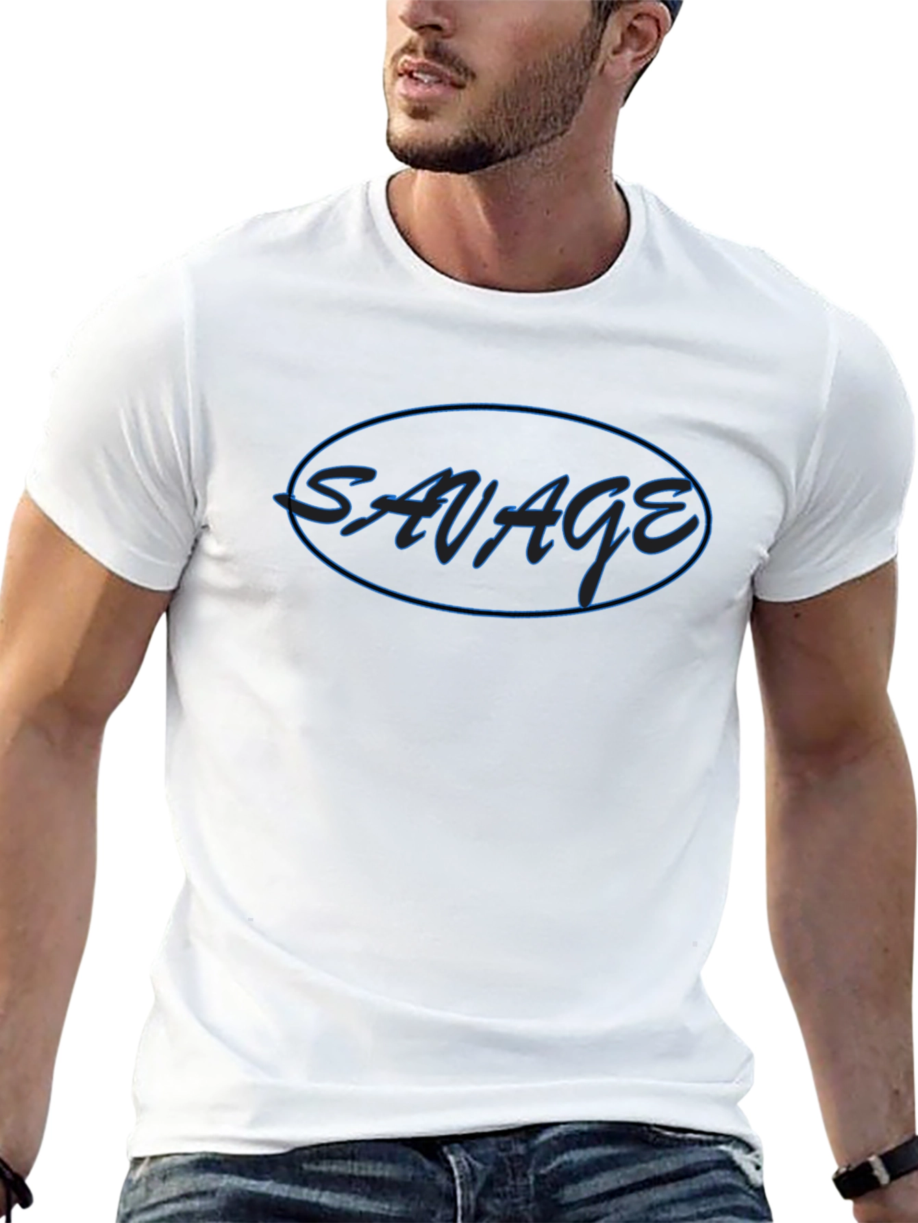 Savage Graphic T-Shirt - Mens Casual Tee