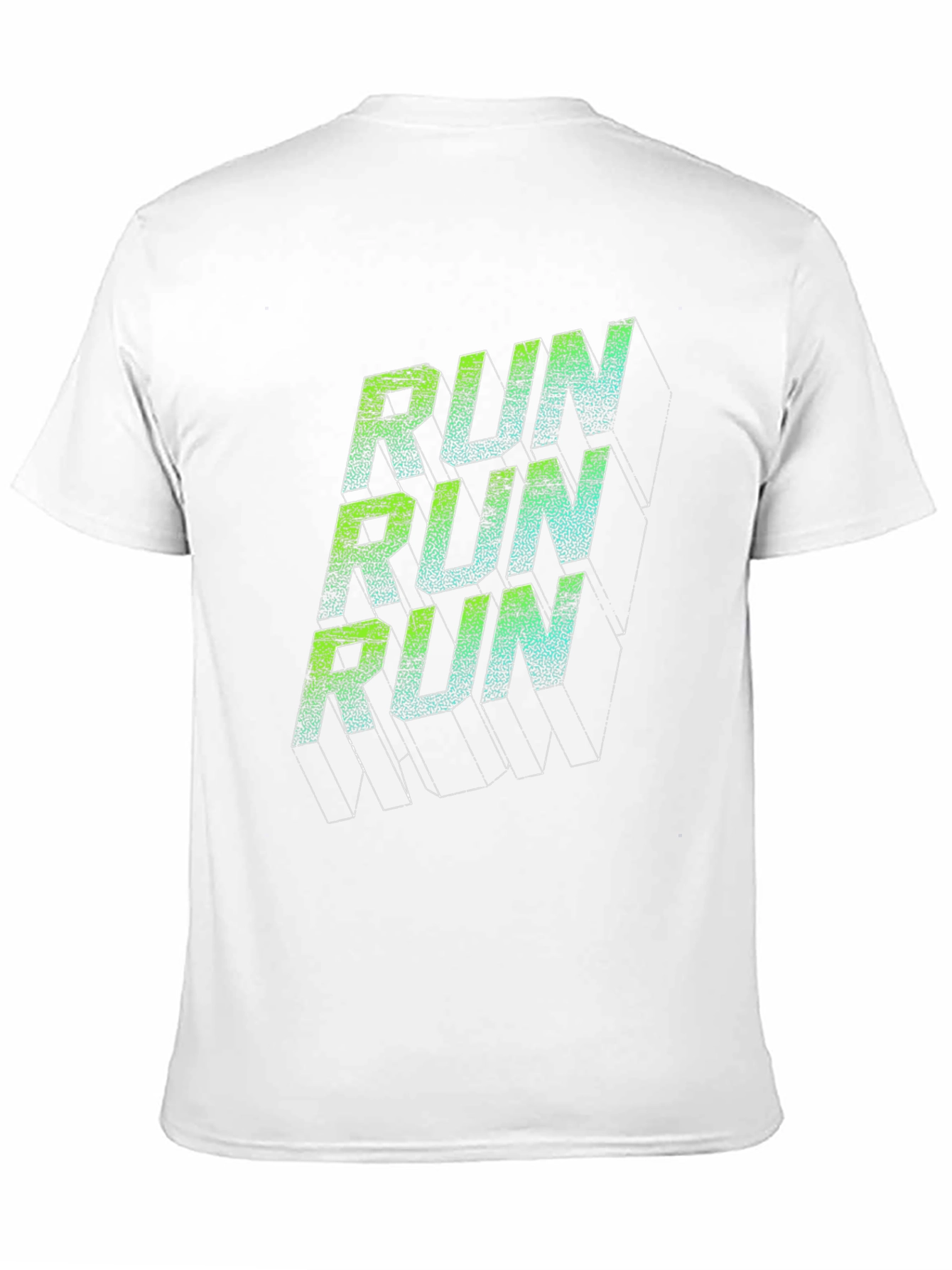 Run Graphic Print Black T-Shirt
