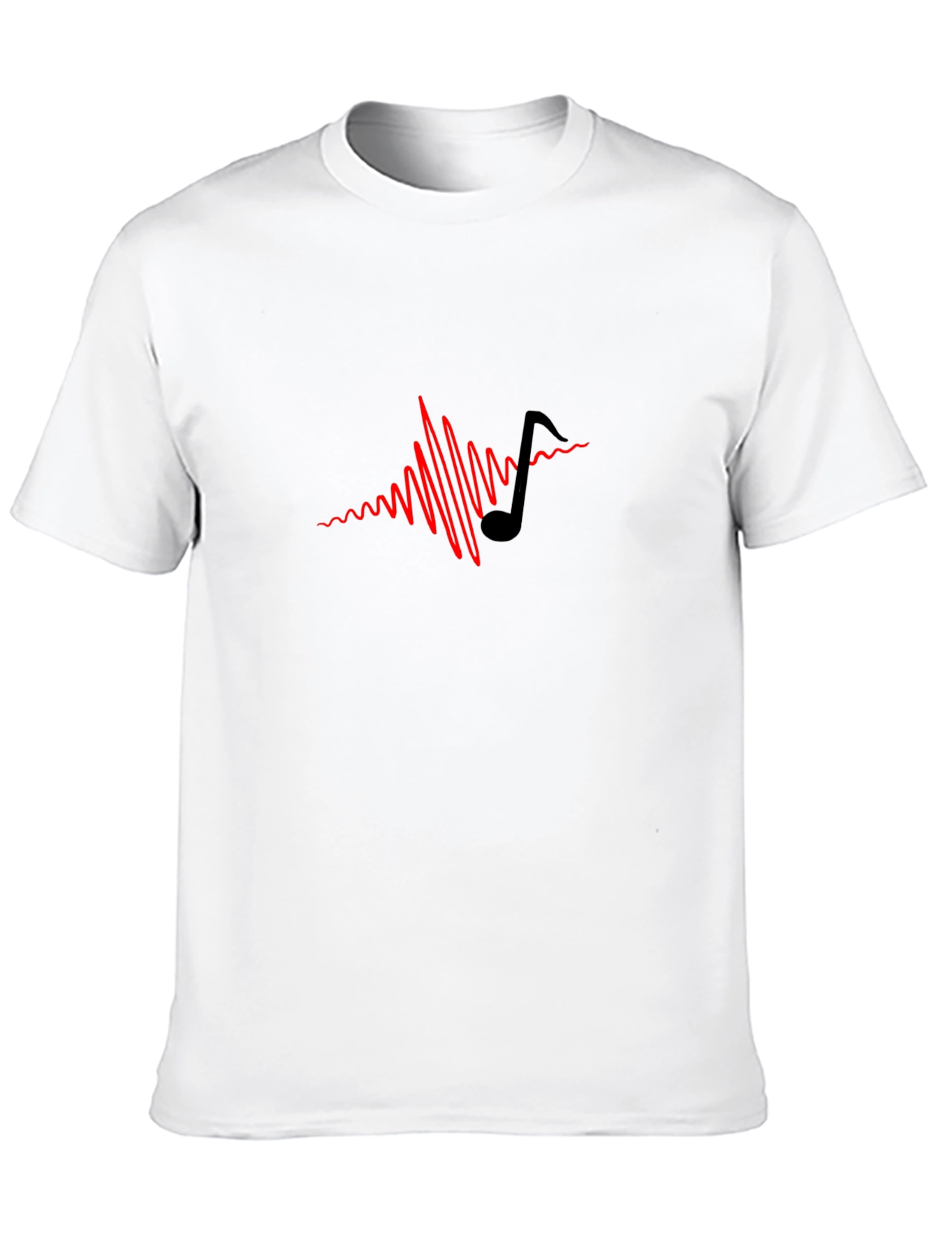 Music Note Graphic Tee - Black T-Shirt