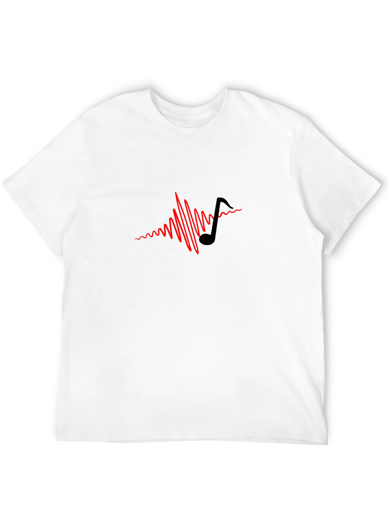 Music Note Graphic Tee - Black T-Shirt