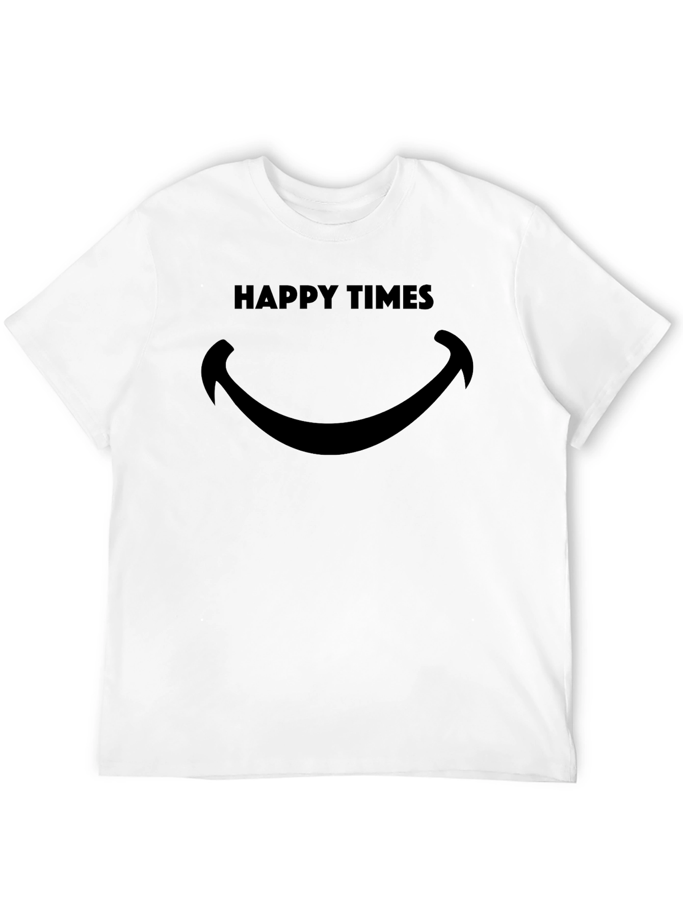 Happy Times Black Graphic Tee