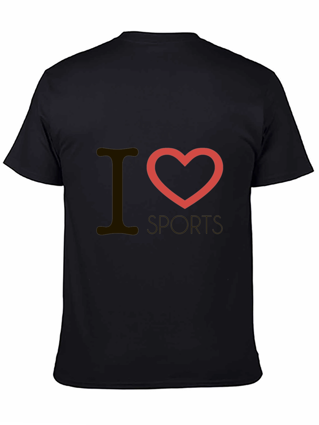 I Heart Sports Black T-Shirt