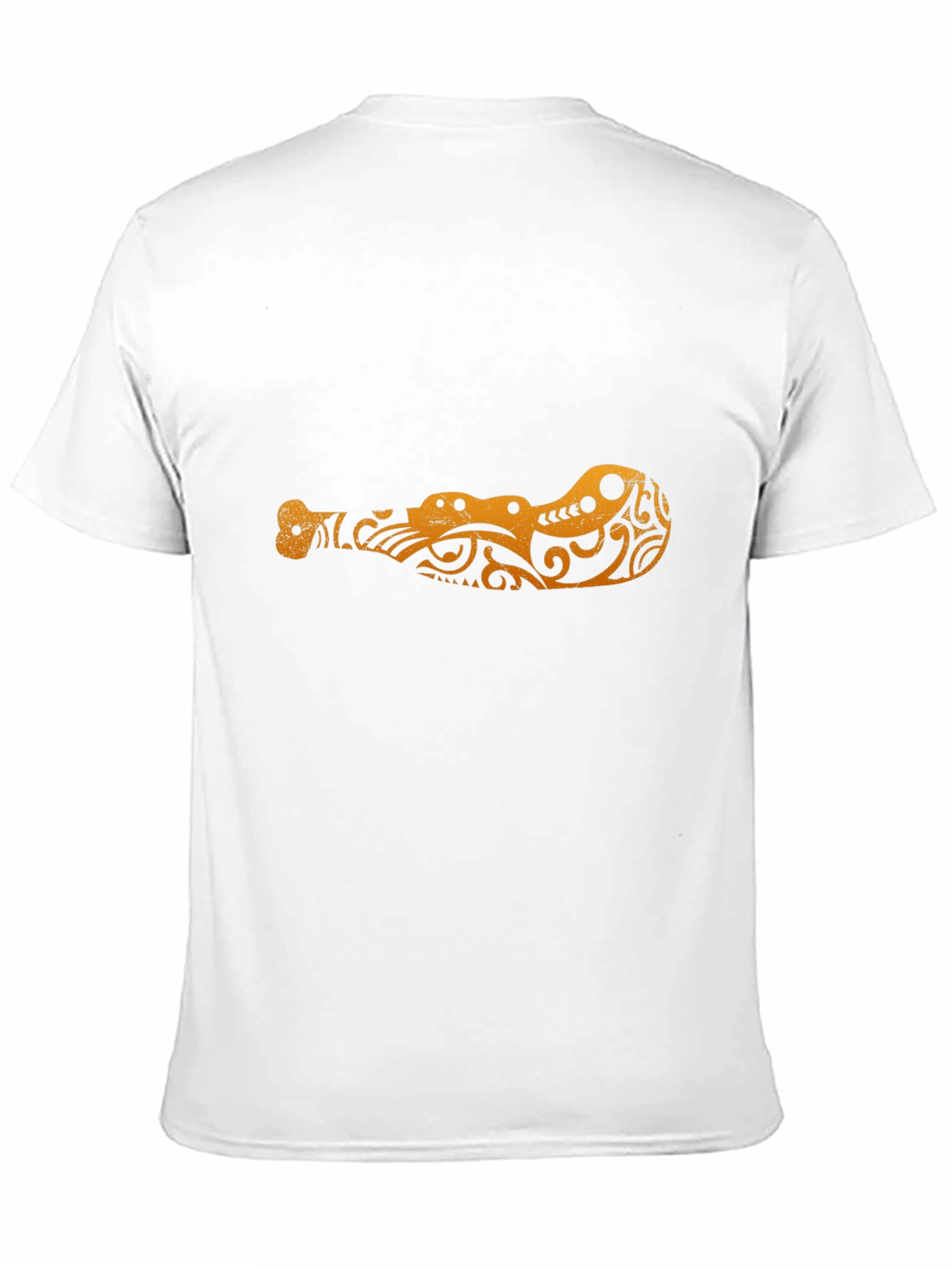 Tribal Alligator Graphic Black T-Shirt
