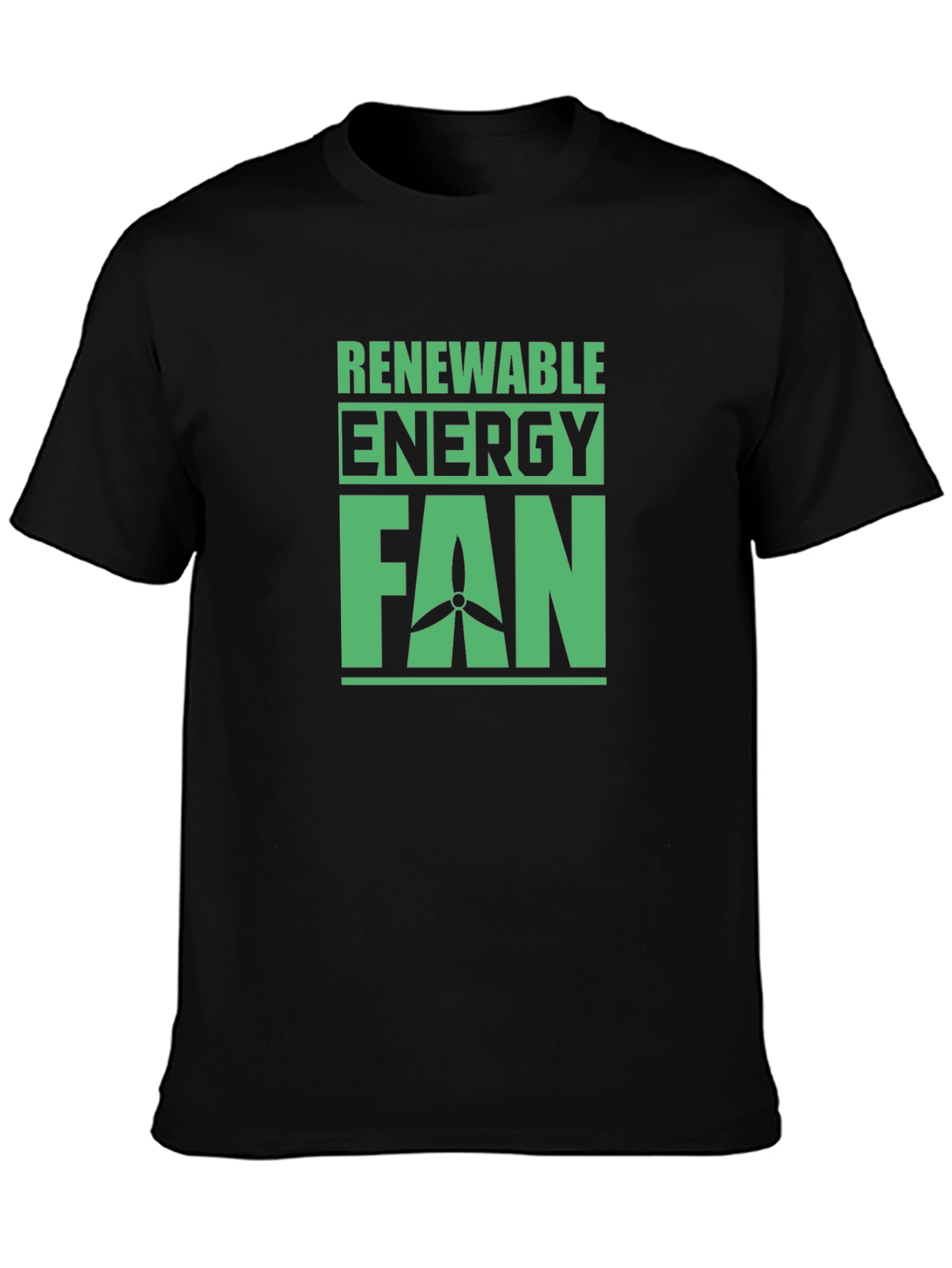 Renewable Energy Fan T-Shirt - Eco-Friendly Design