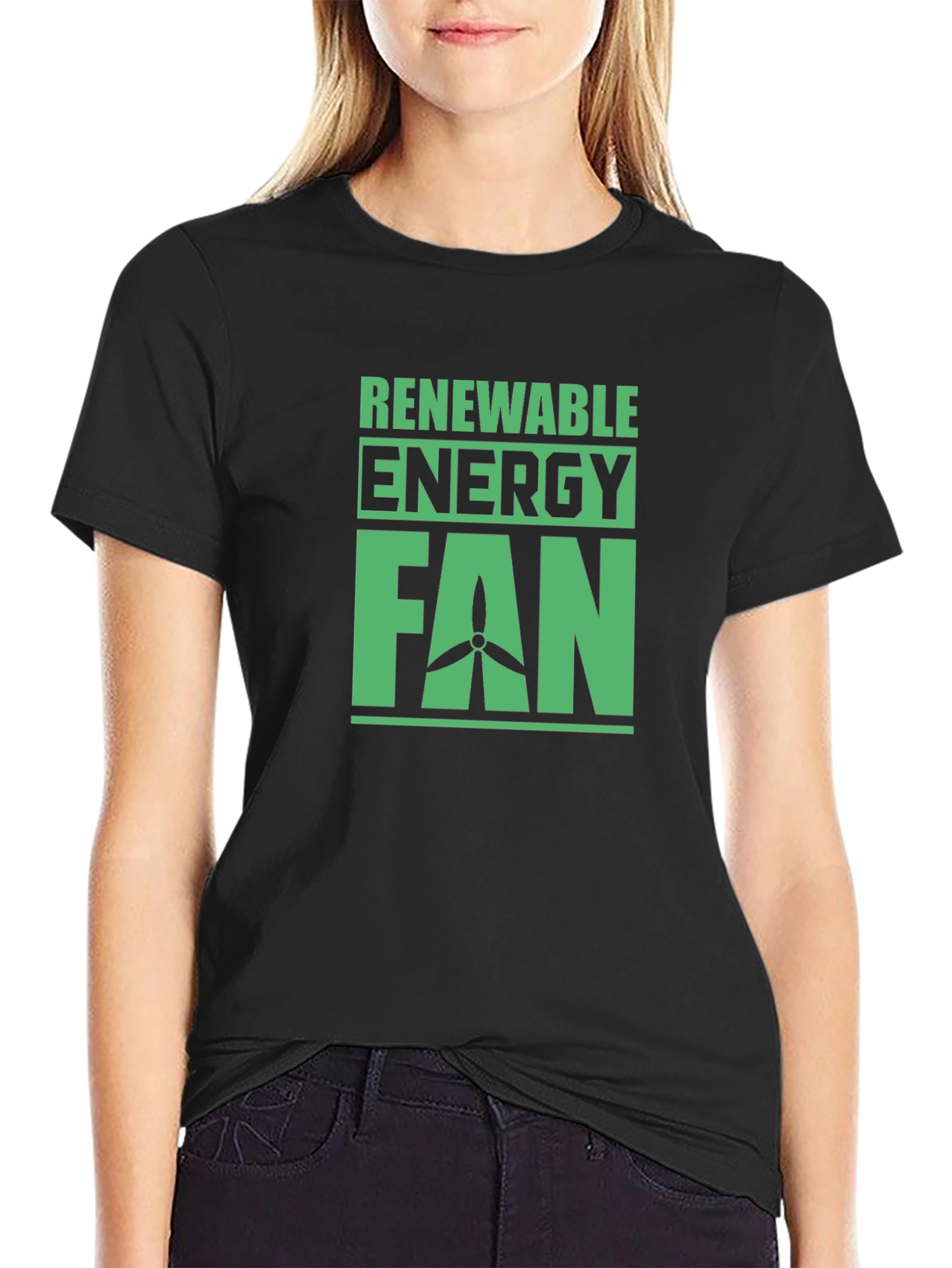 Renewable Energy Fan T-Shirt - Eco-Friendly Design