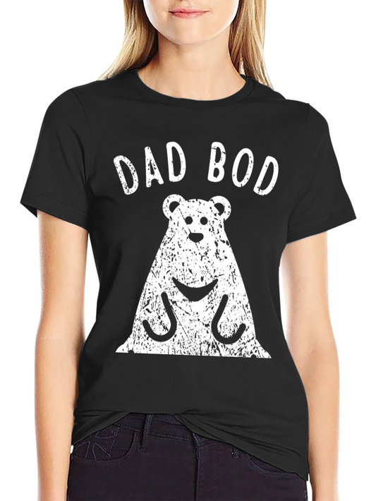 Dad Bod Bear Graphic Tee - Funny Fathers Day Shirt