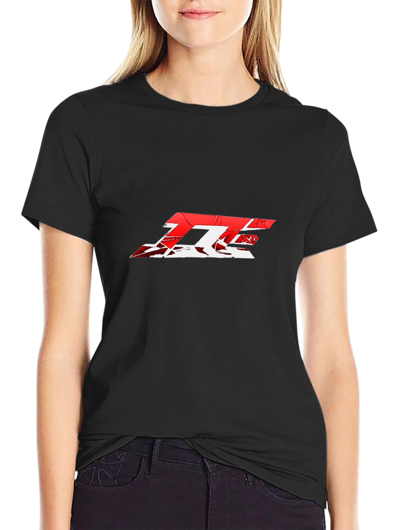 Red and White Graphic Tee