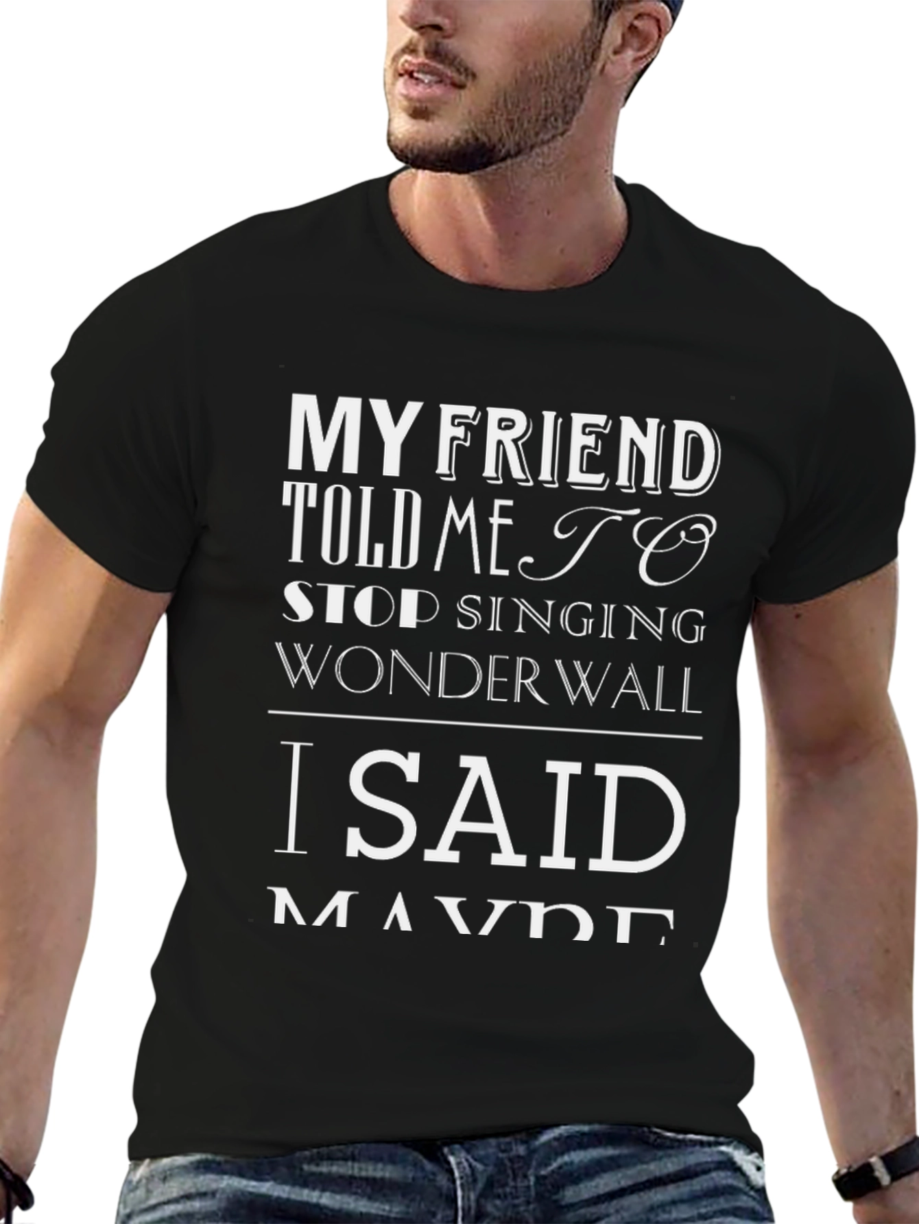 Wonderwall T-Shirt - Funny Music Quote Tee