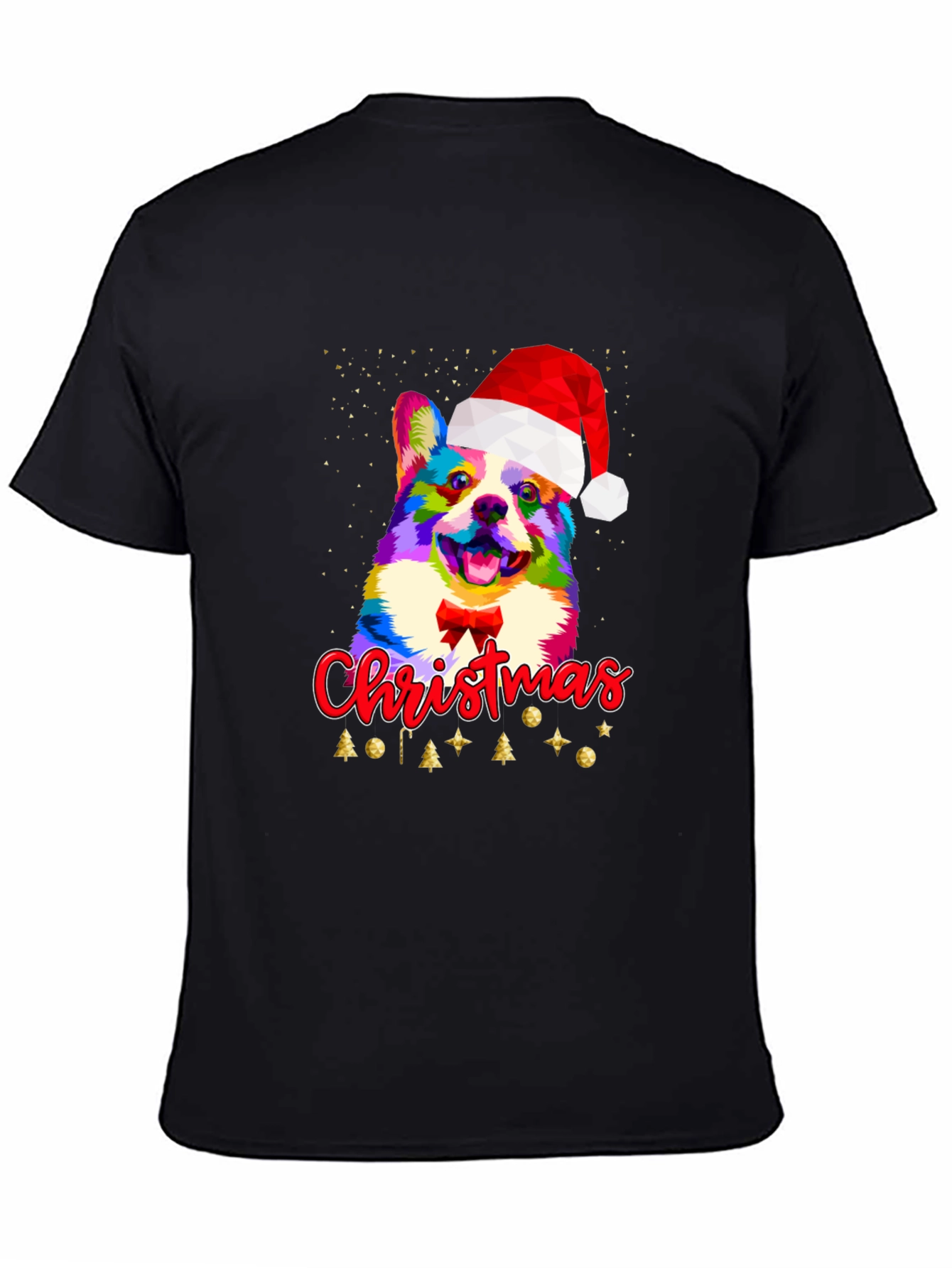 Christmas Corgi Dog Santa Hat T-Shirt