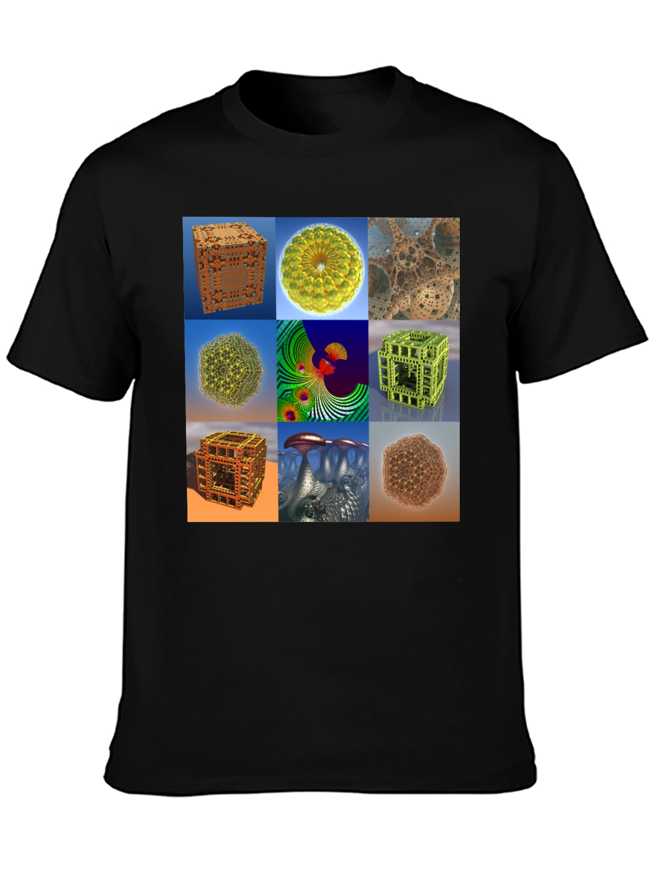 Fractal Art Print Tee - Unique Design T-Shirt