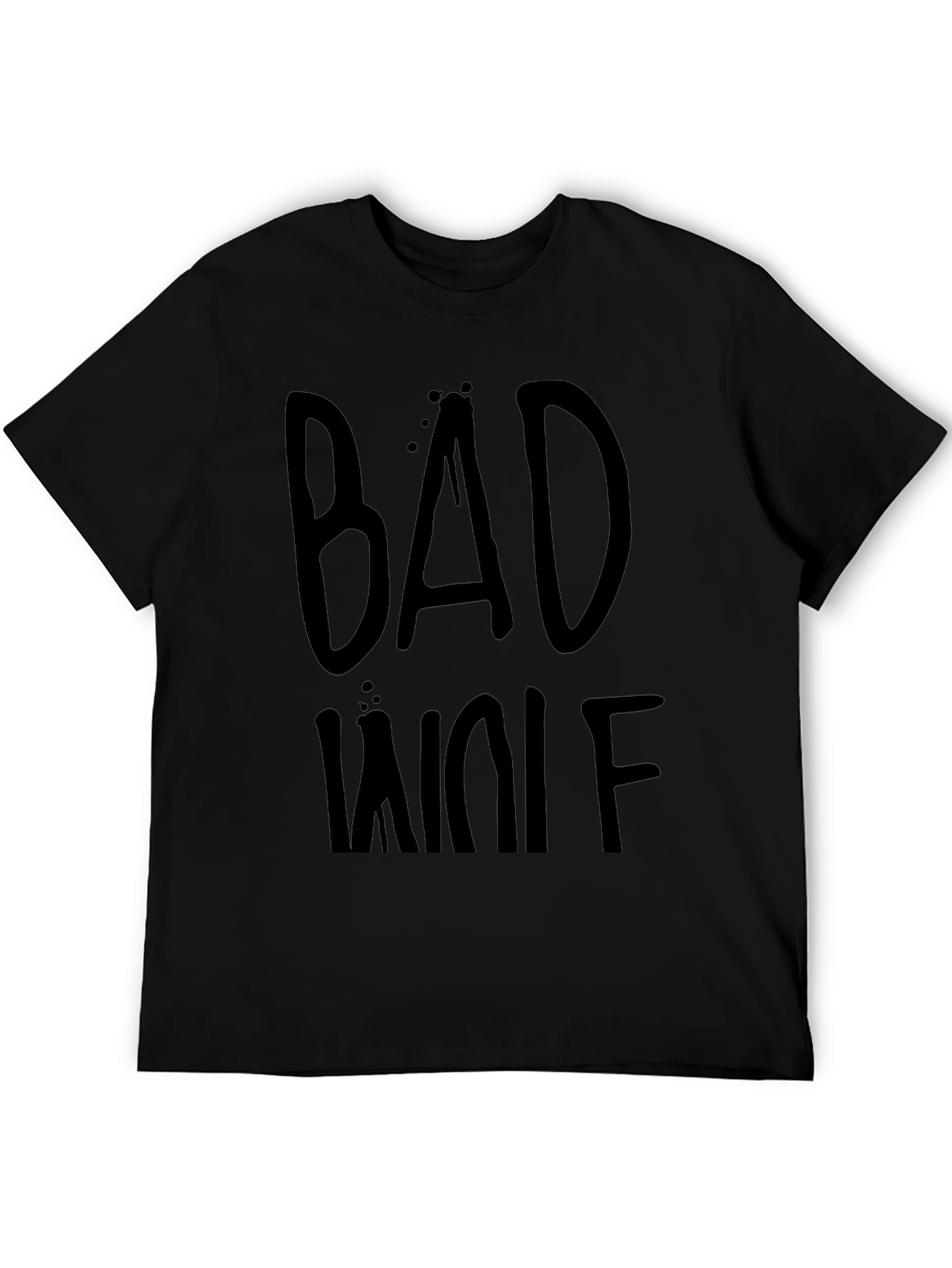 Bad Wolf Black Graphic T-Shirt