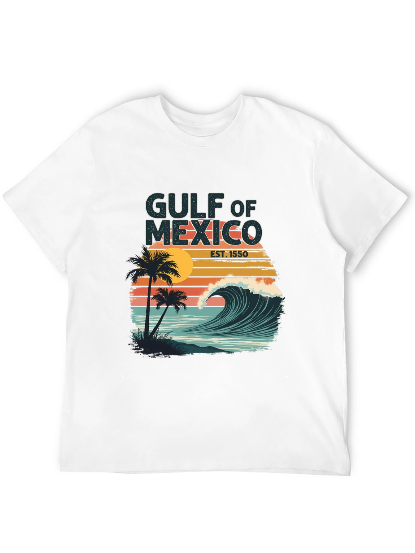 Gulf of Mexico Graphic Tee - Tropical Wave Design