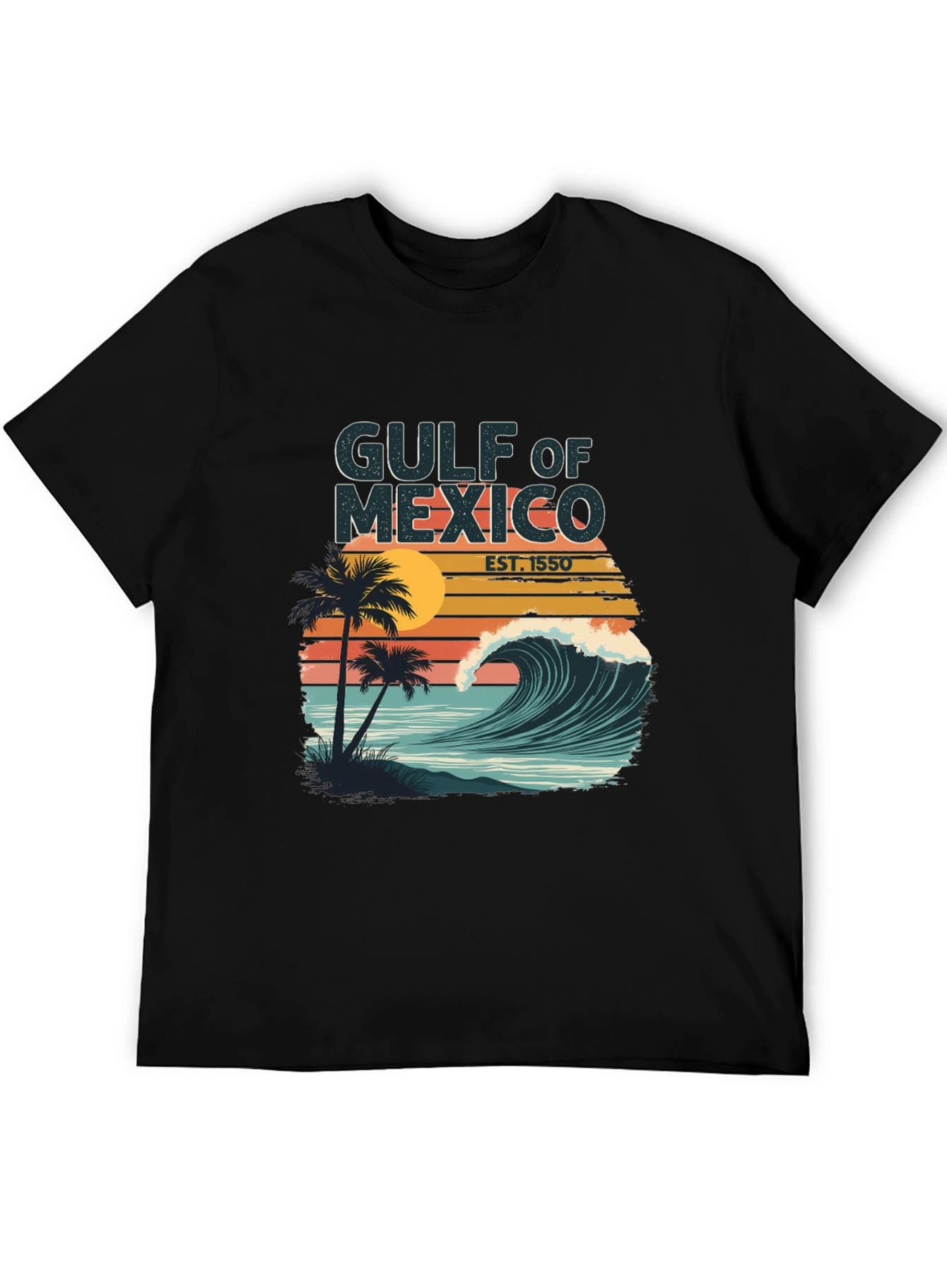 Gulf of Mexico Graphic Tee - Tropical Wave Design