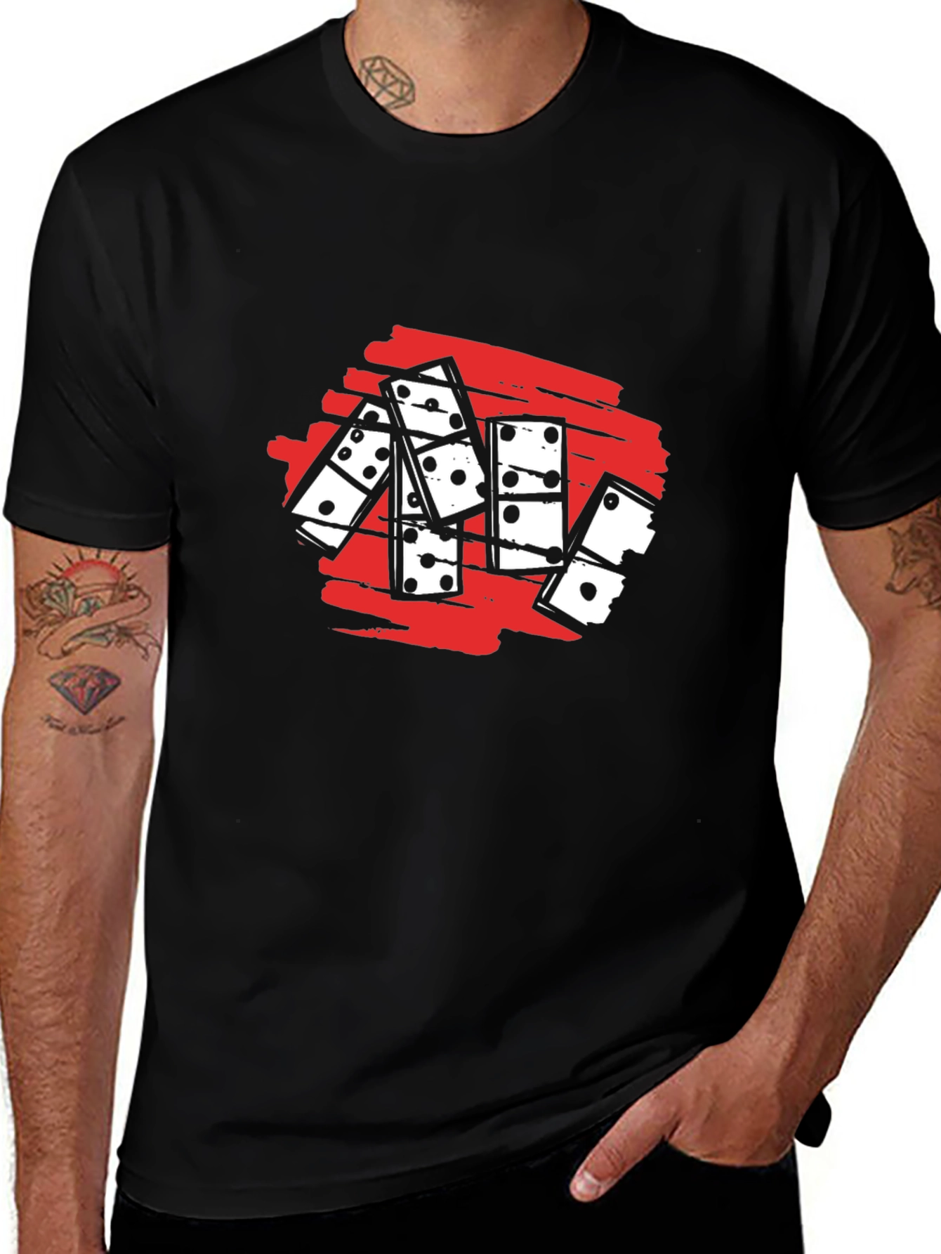 Domino Graphic Tee - Stylish Casual Wear