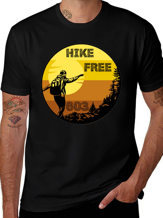 Hike Free 603 Graphic Tee - Outdoor Adventure Shirt