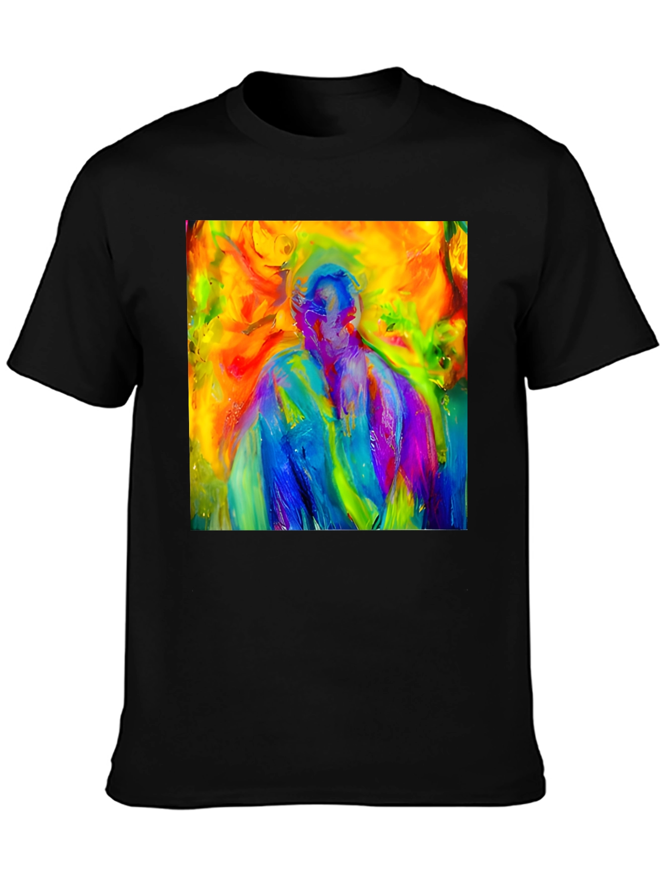 Abstract Art Graphic Black Tee