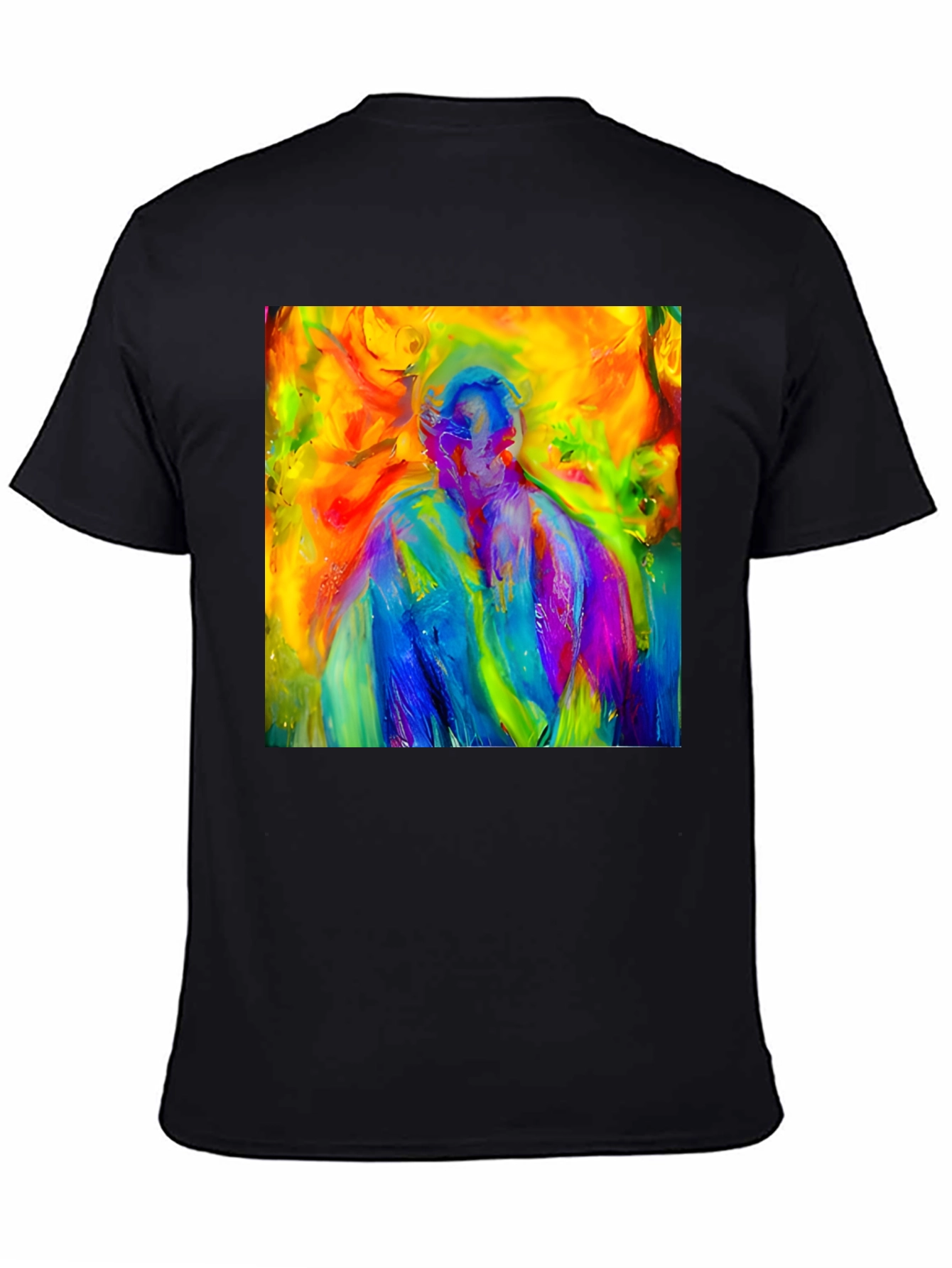 Abstract Art Graphic Black Tee