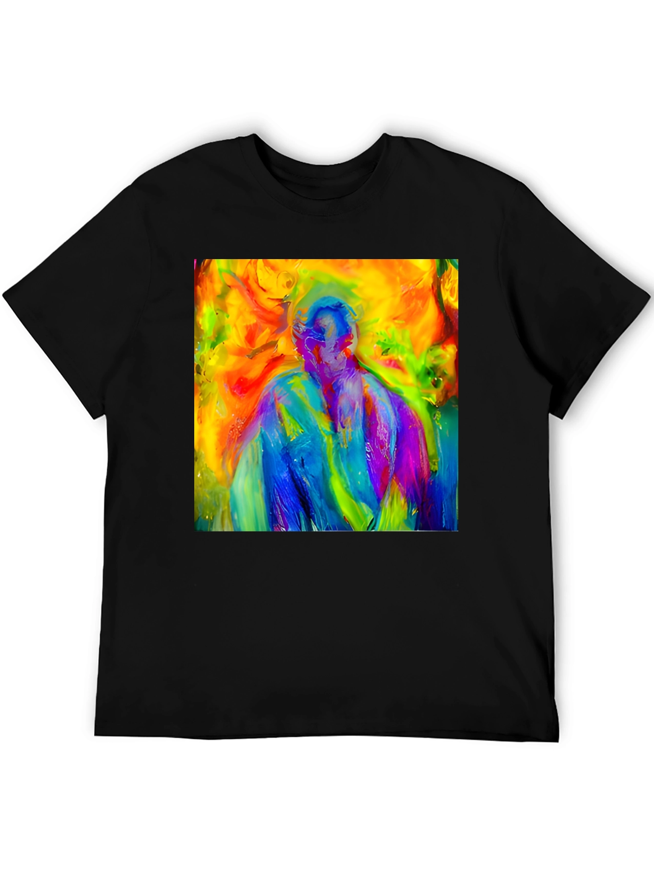 Abstract Art Graphic Black Tee