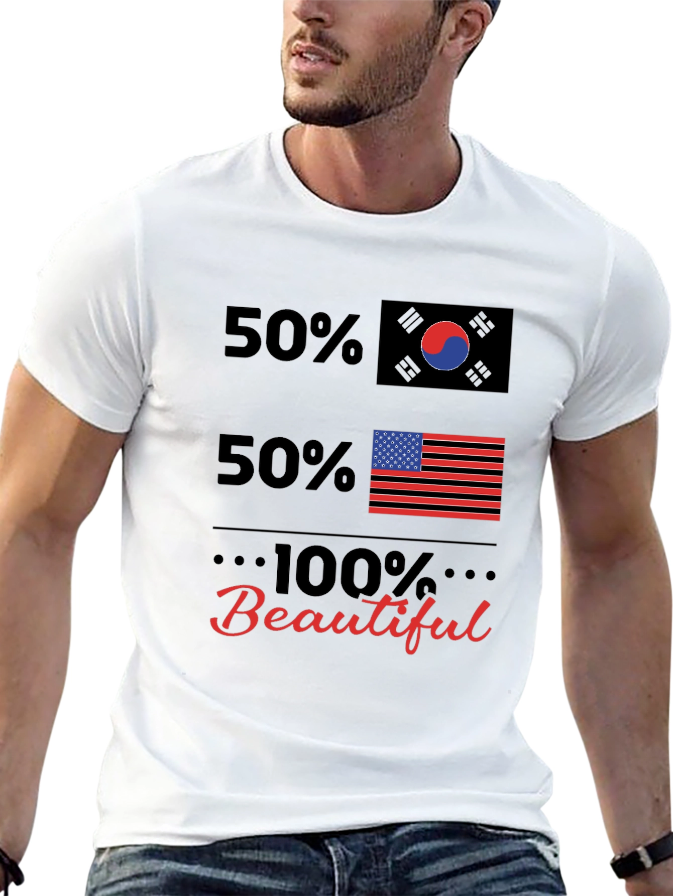 50% Korean 50% American 100% Beautiful T-Shirt