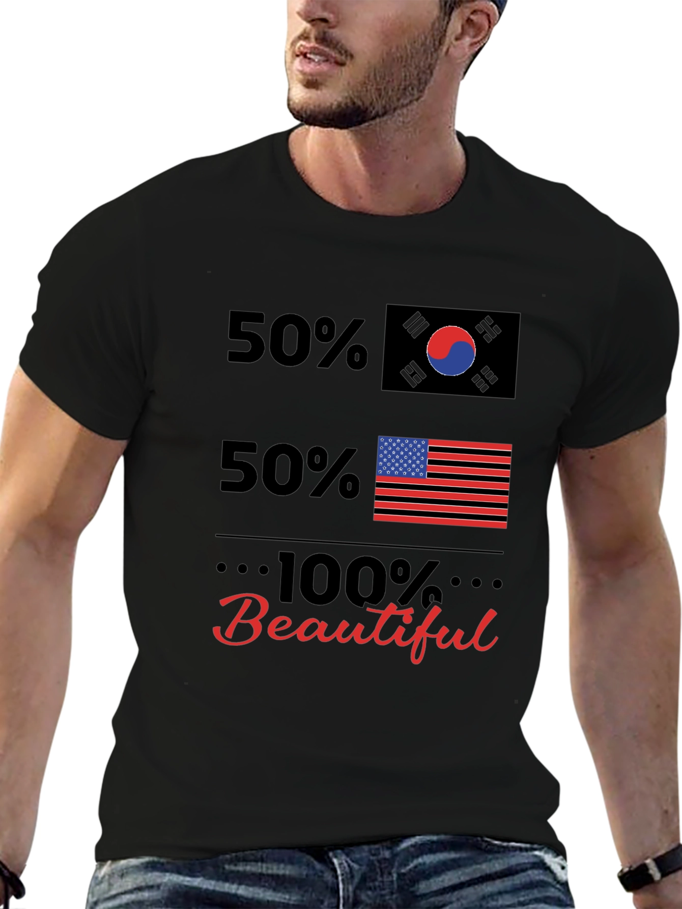 50% Korean 50% American 100% Beautiful T-Shirt