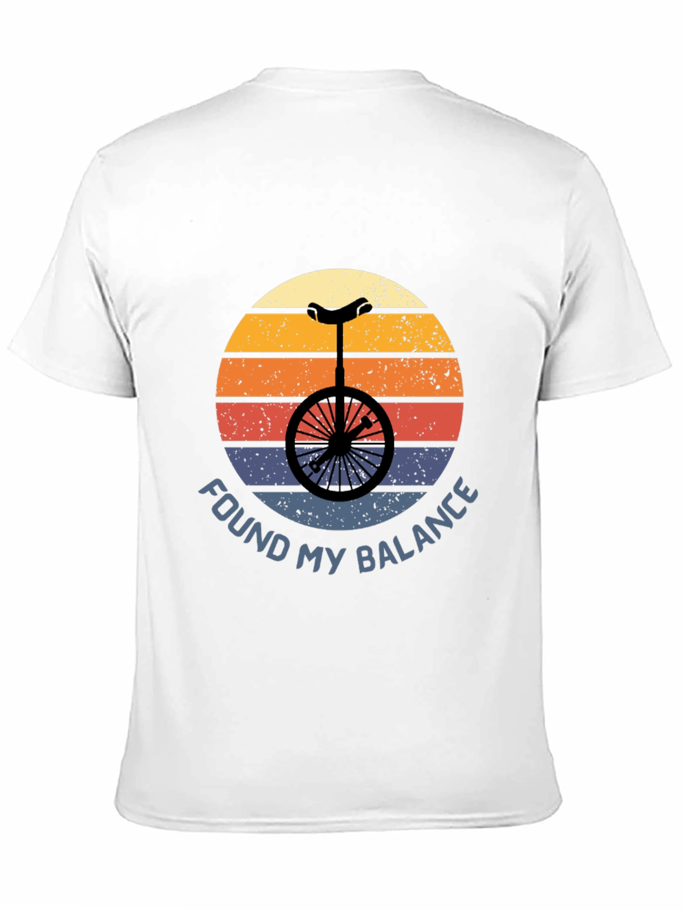Found My Balance Unicycle T-Shirt - Retro Design