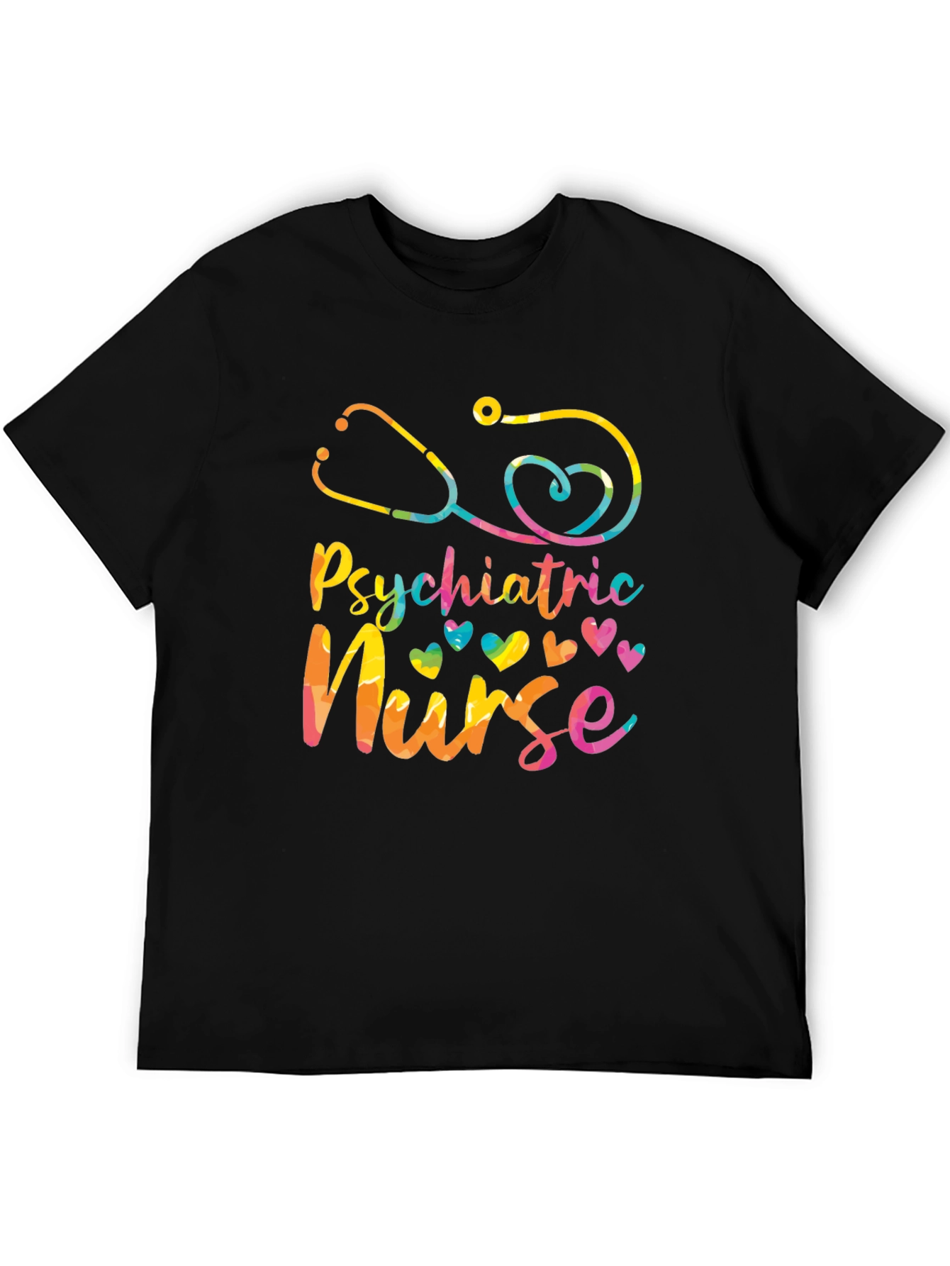 Psychiatric Nurse Tie Dye Graphic Tee