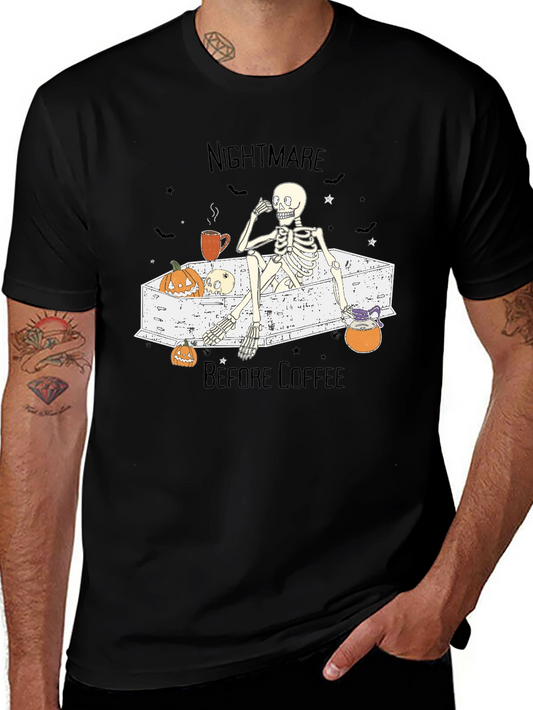Nightmare Before Coffee Skeleton T-Shirt