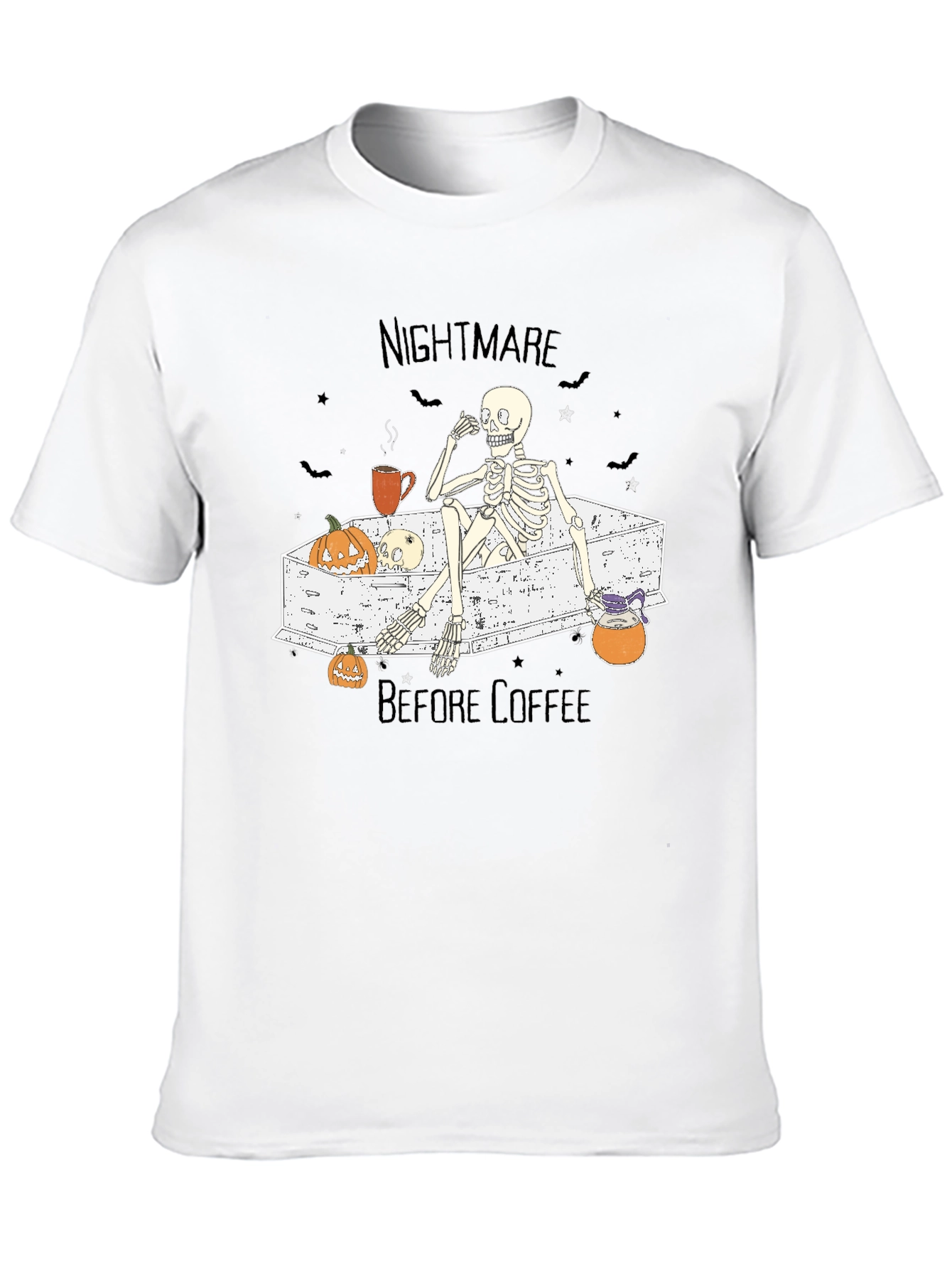 Nightmare Before Coffee Skeleton T-Shirt