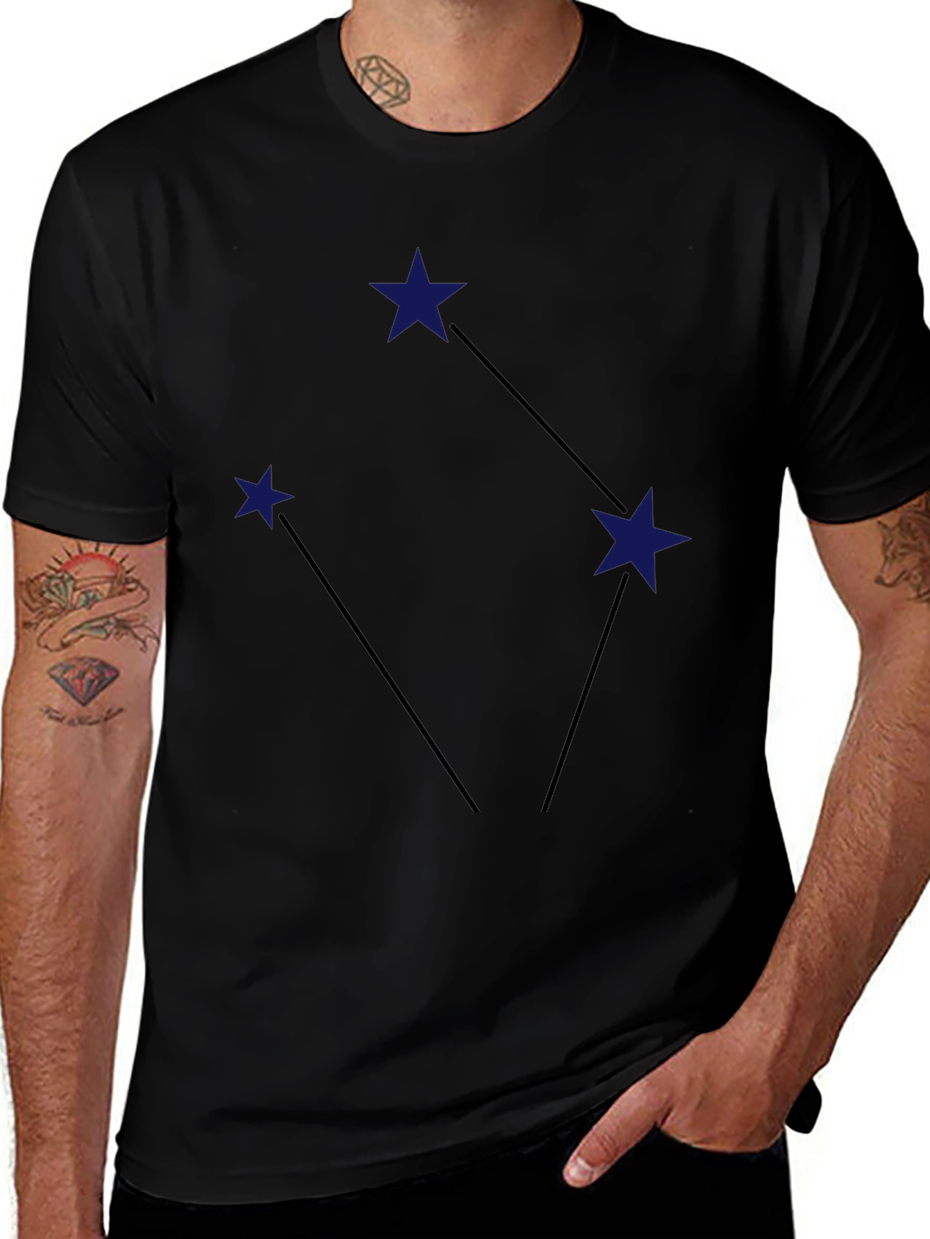 Orion Constellation Graphic Tee - Black