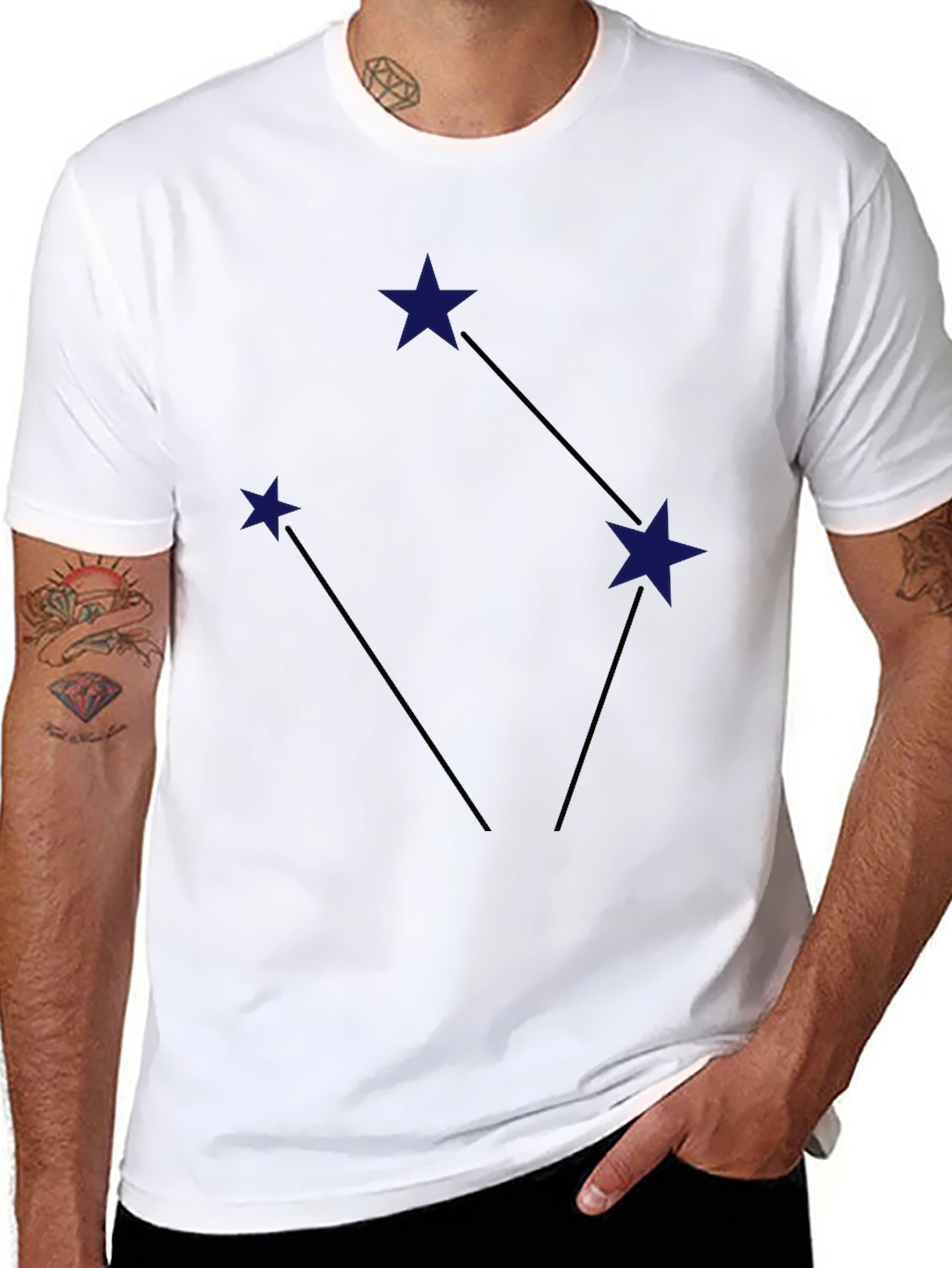Orion Constellation Graphic Tee - Black