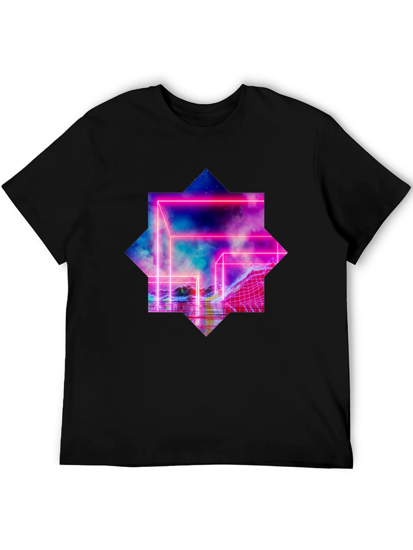 Retro Wave Black T-Shirt