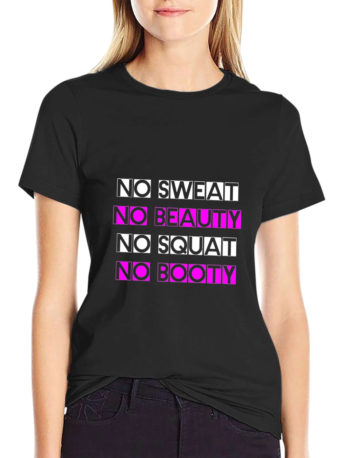 No Sweat No Beauty Funny Fitness T-Shirt