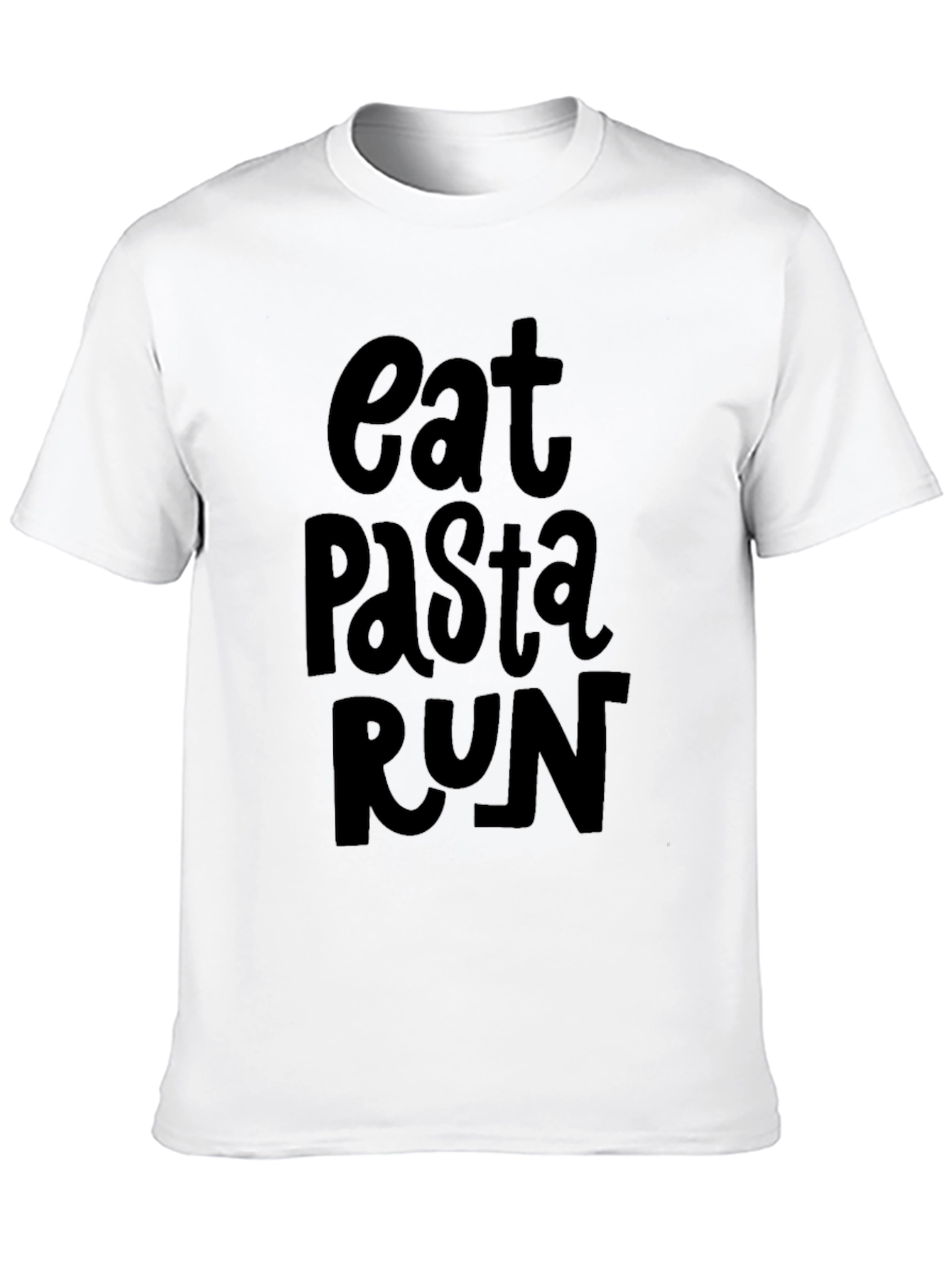 Eat Pasta Run Graphic Tee - Black