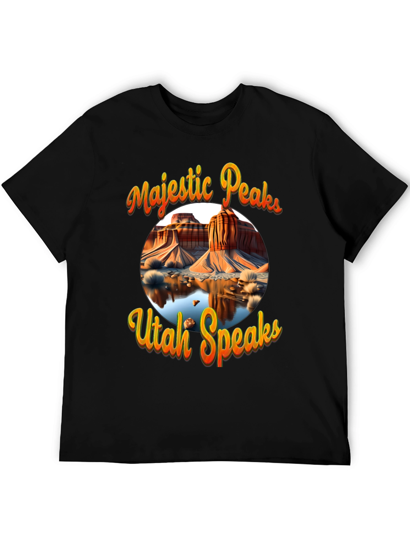 Majestic Peaks Utah Speaks Graphic Tee