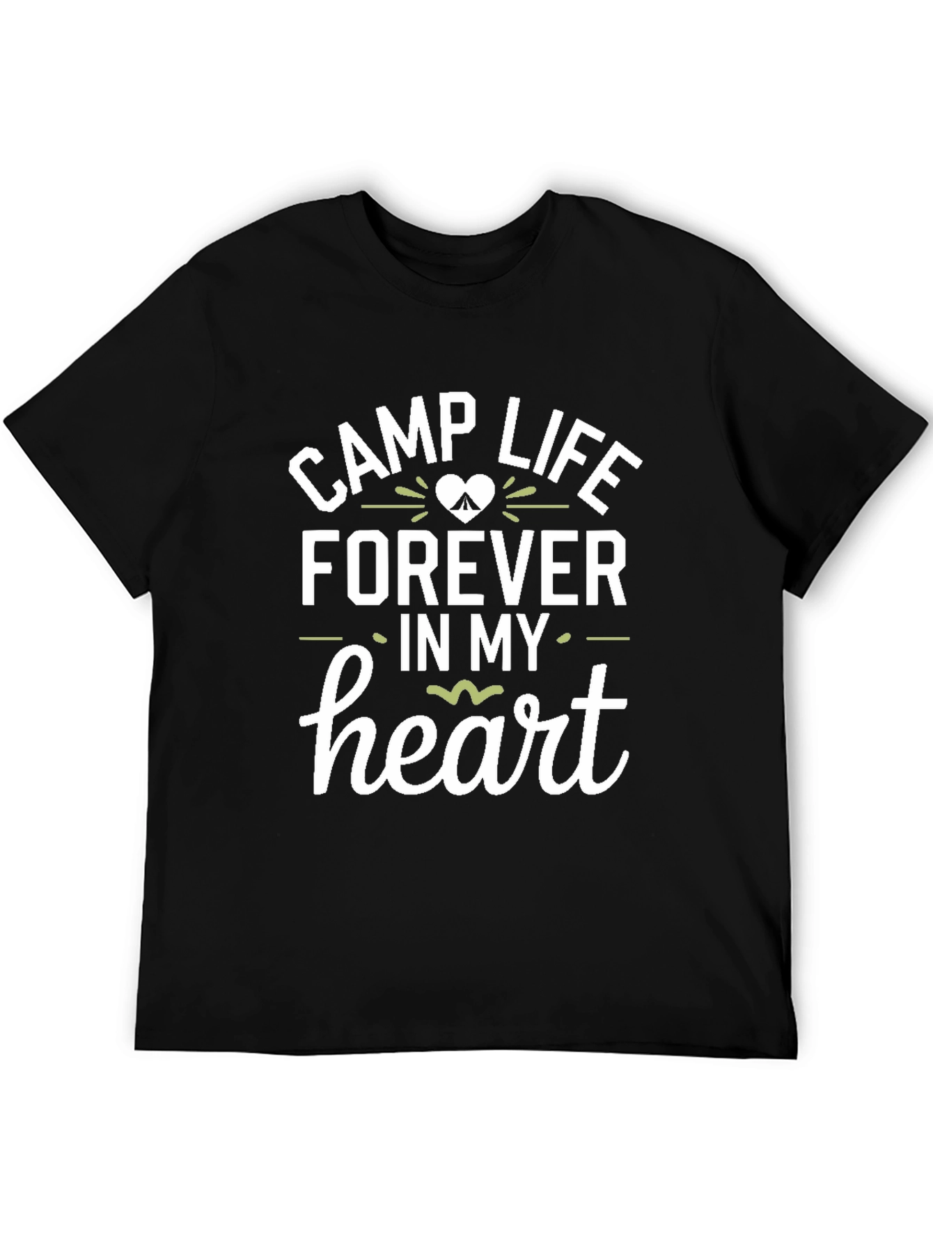 Camp Life Forever T-Shirt - Black